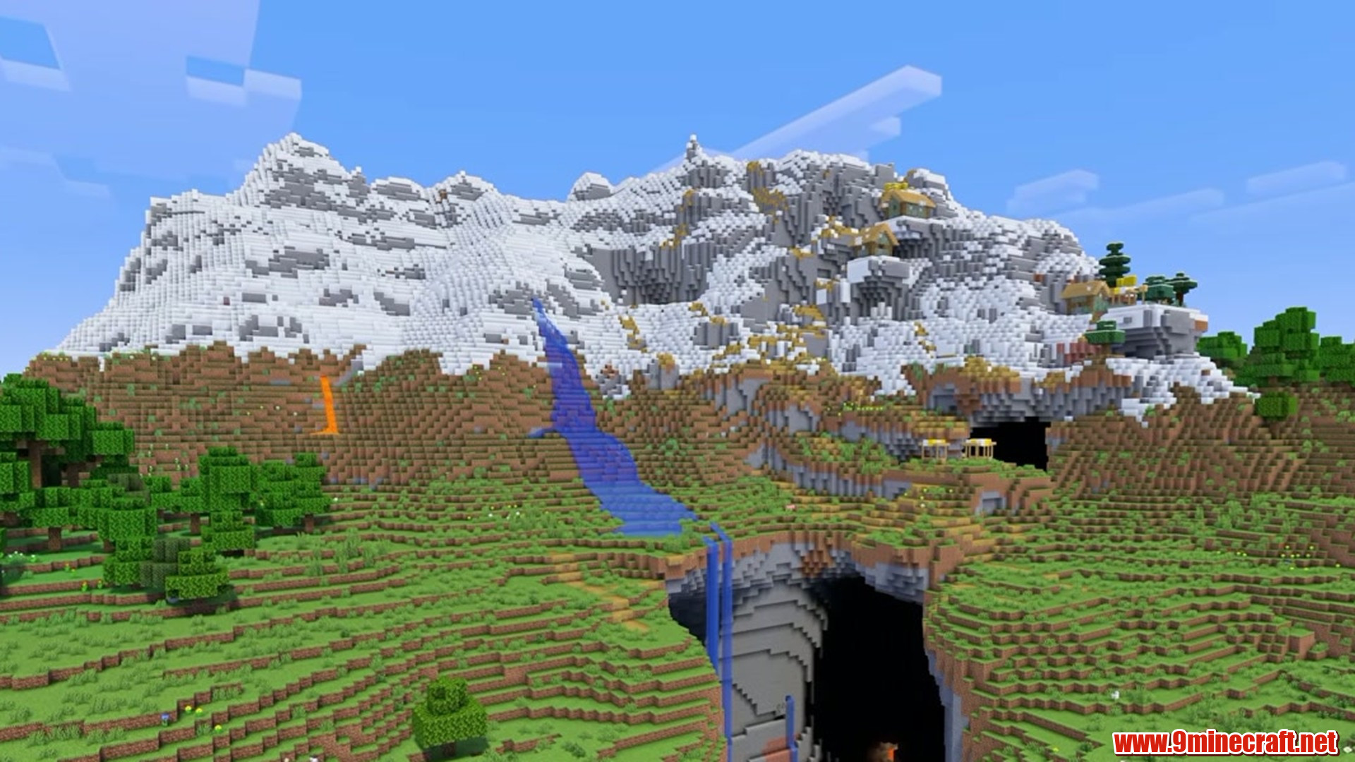 Mountainside Village - Minecraft seed -4746794007248481402