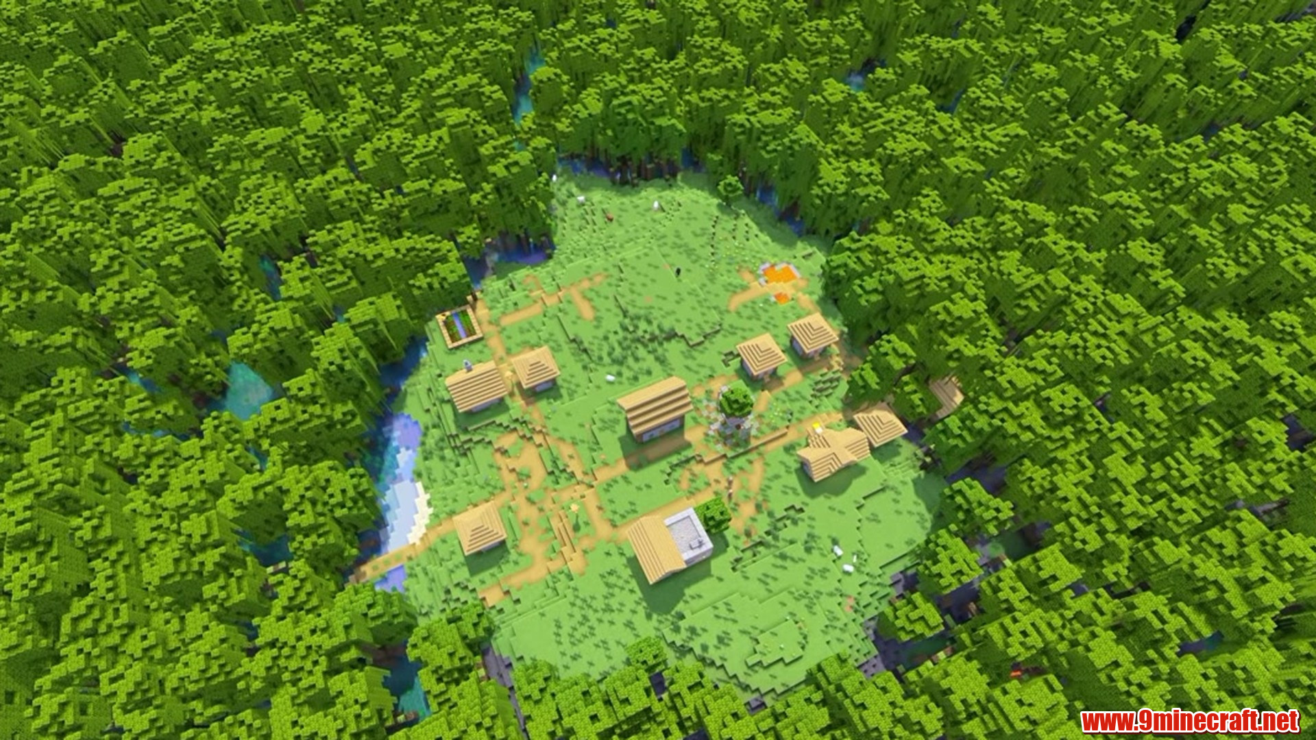 Village Surrounded By Mangrove - Minecraft seed 9716330254