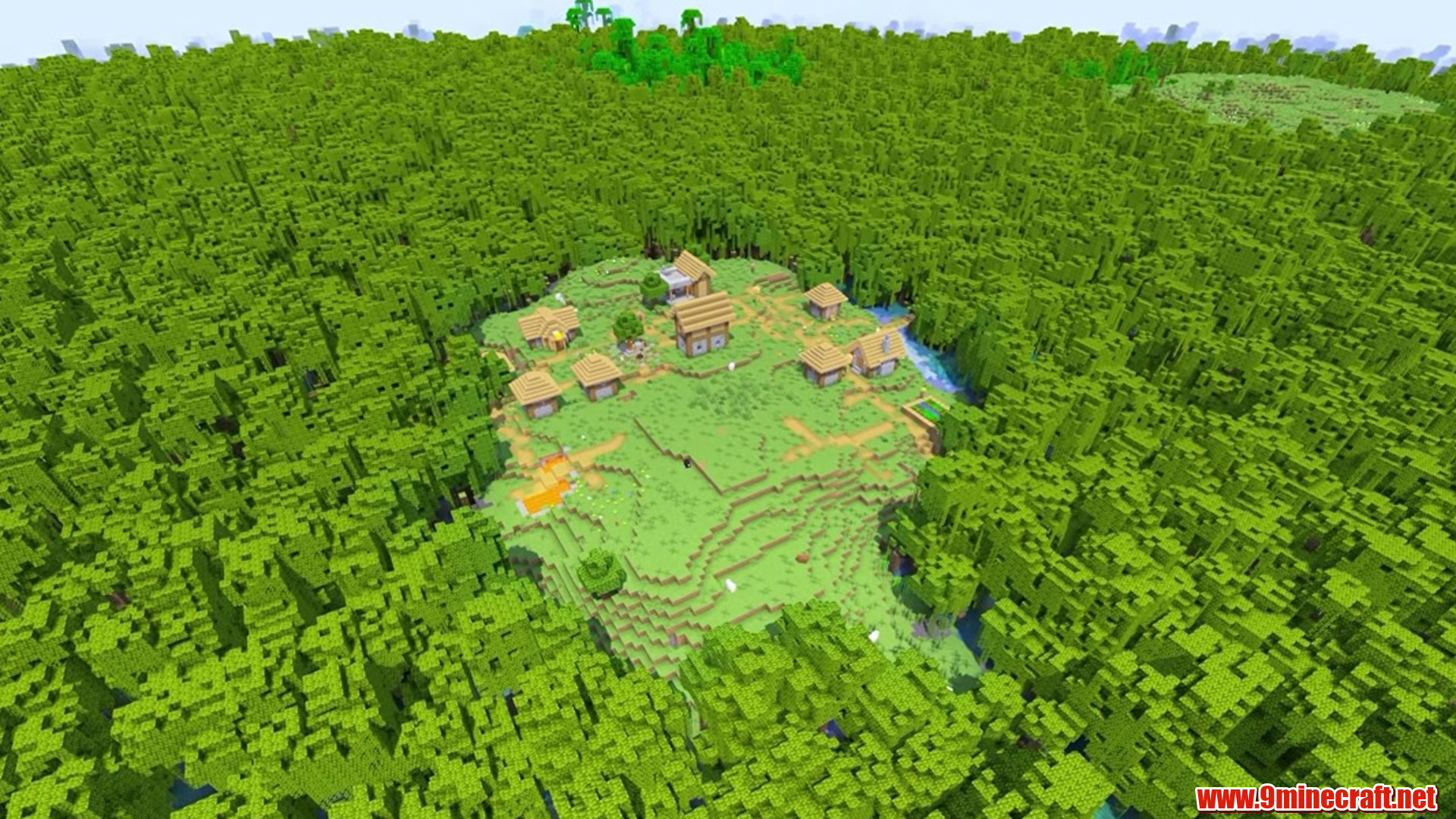 Village Surrounded By Mangrove - Minecraft seed 9716330254