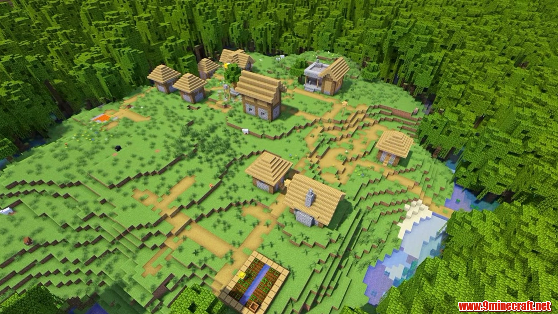 Village Surrounded By Mangrove - Minecraft seed 9716330254