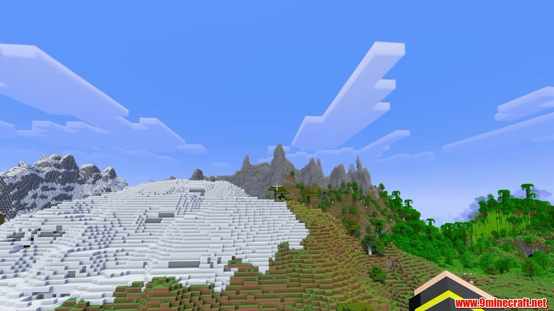 Pillager Shipwreck Cliffs - Minecraft seed -232216855785902398