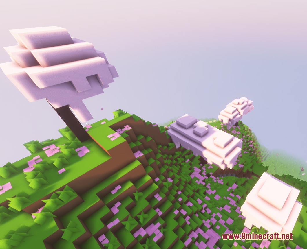 1x1 Ultimate Resource Pack Screenshot 6 1x1 Ultimate Resource Pack turns the Minecraft landscape into solid colored blocks