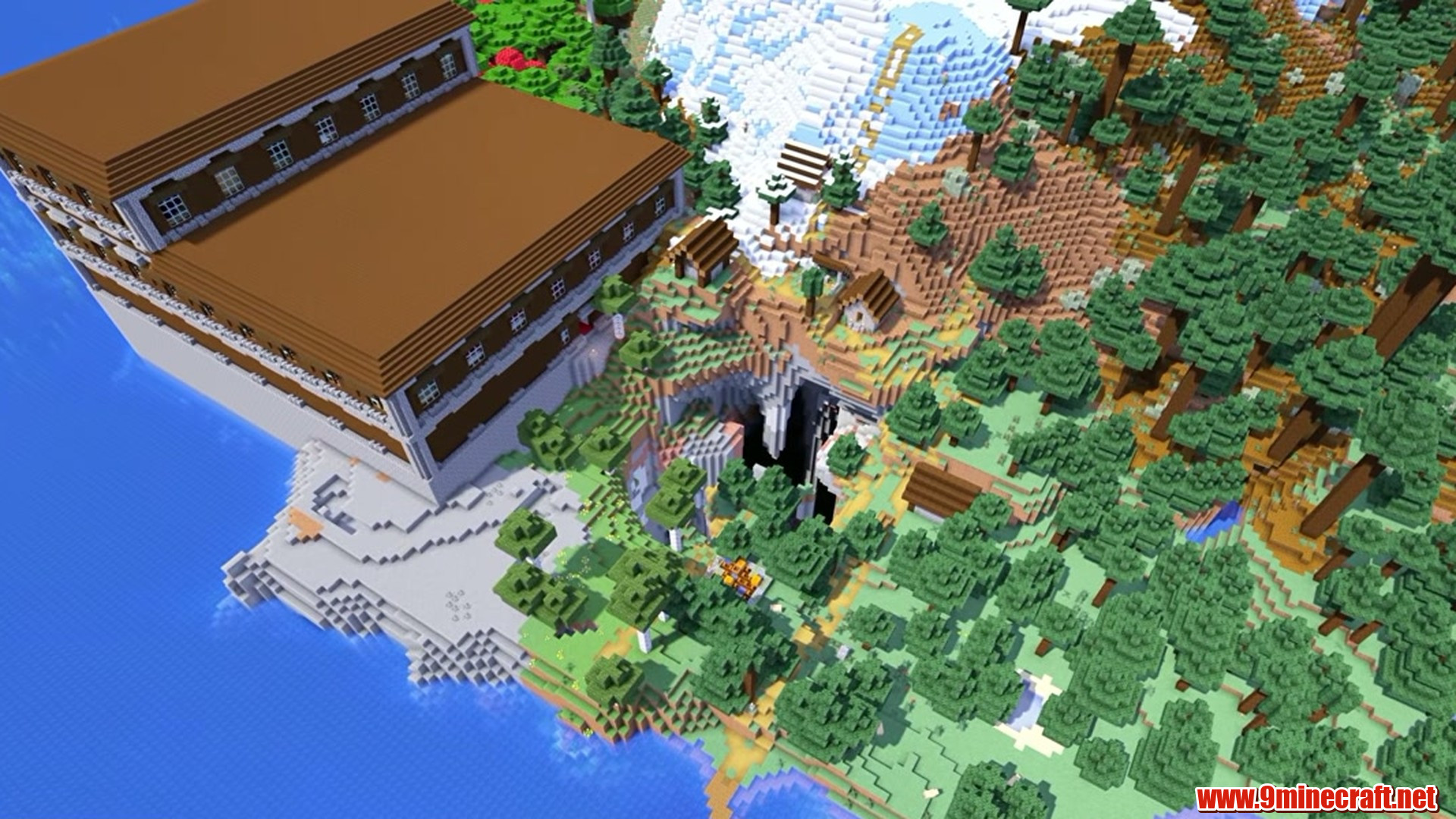 Mansion and Village Island - Minecraft seed 1791306751793518062