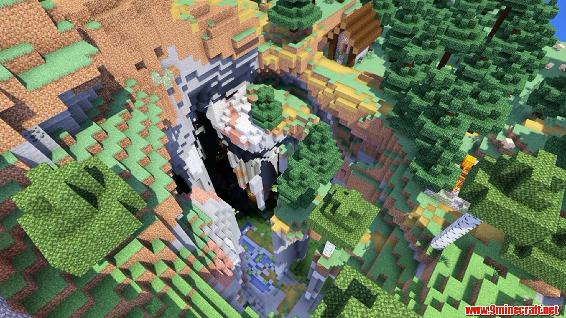 Mansion and Village Island - Minecraft seed 1791306751793518062