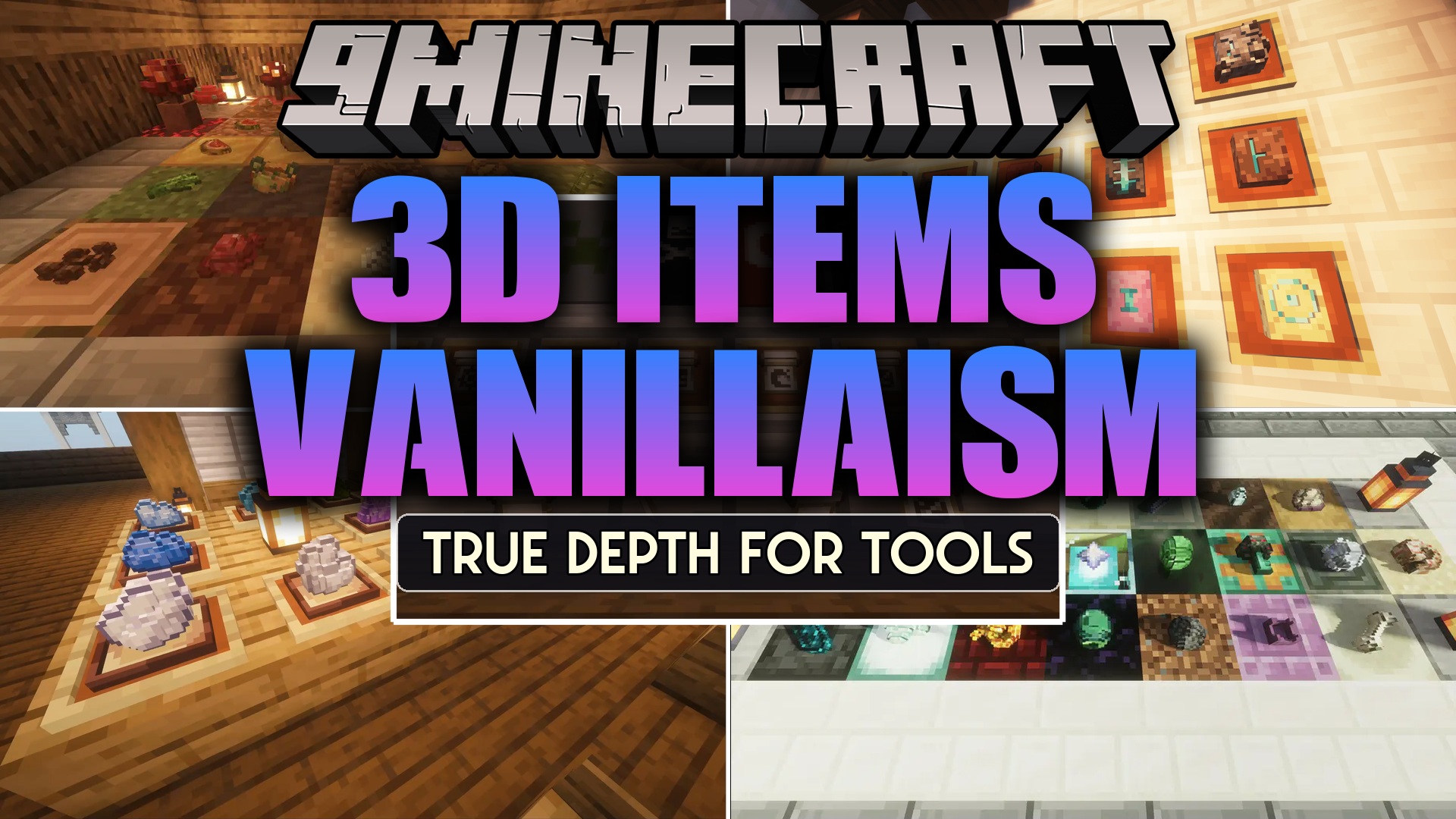 3D Items Vanillaism Resource Pack