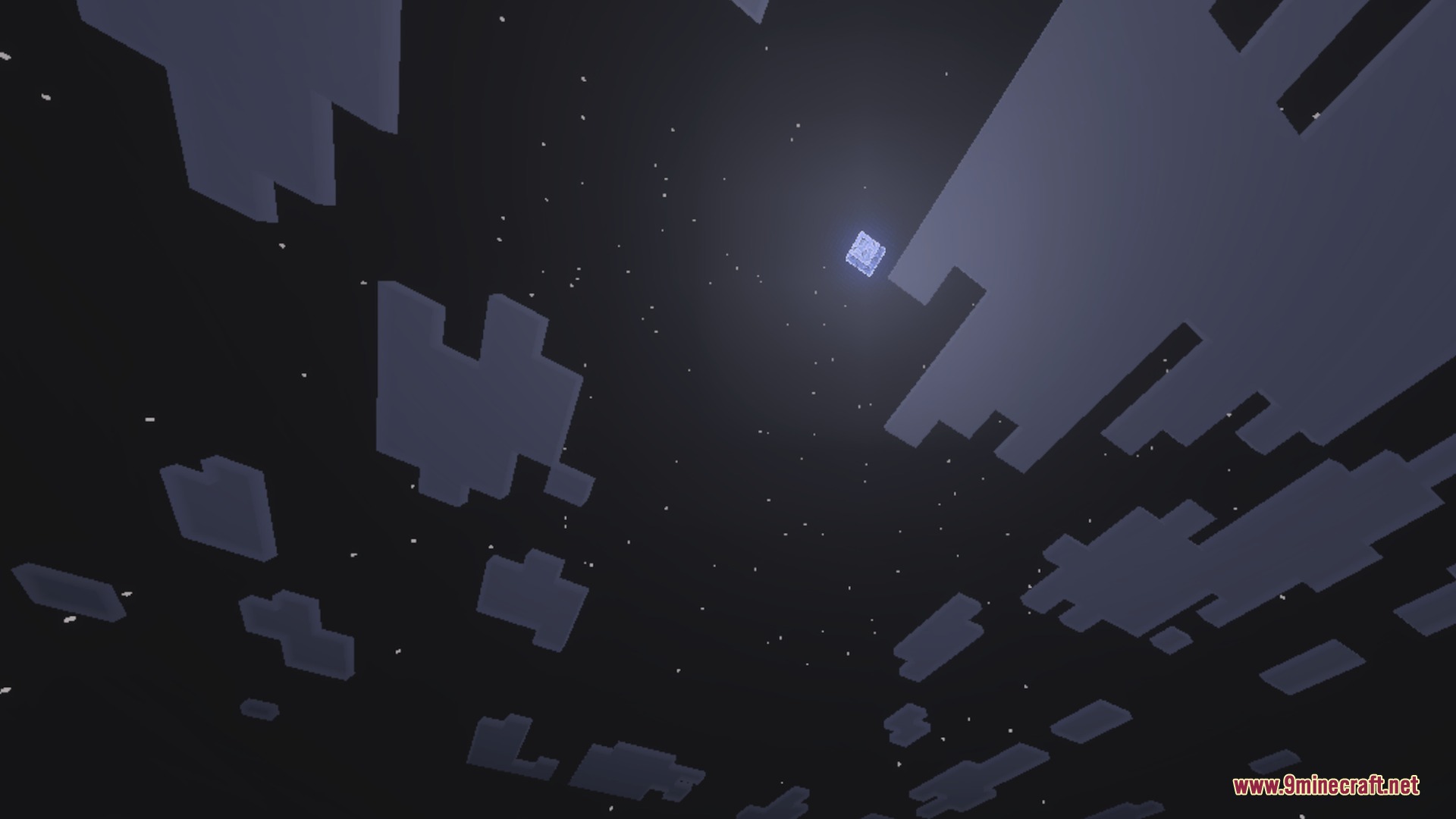 ACD Shaders - New Cinematic Illumination Shader Screenshot 6 A square moon glows in the dark night sky surrounded by stars and clouds