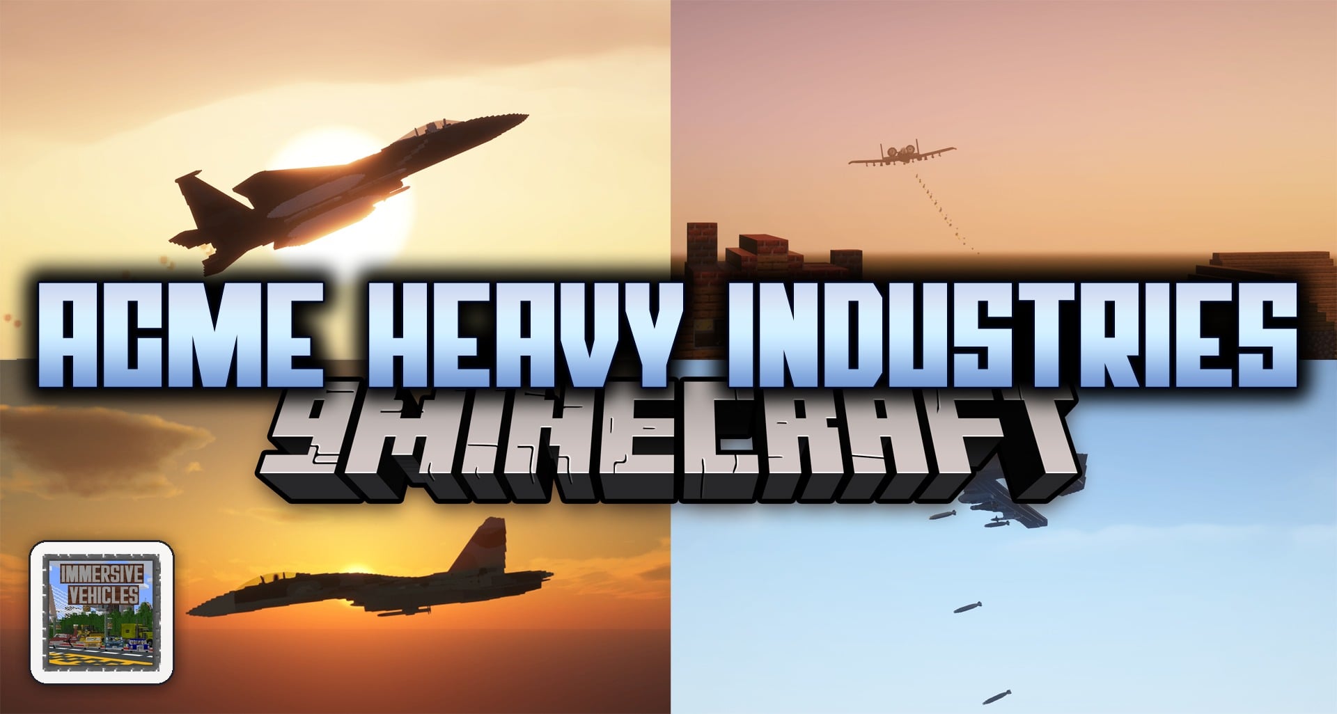 ACME Heavy Industries Pack Mod (1.20.1) – Military Aircraft, Assorted Weapons