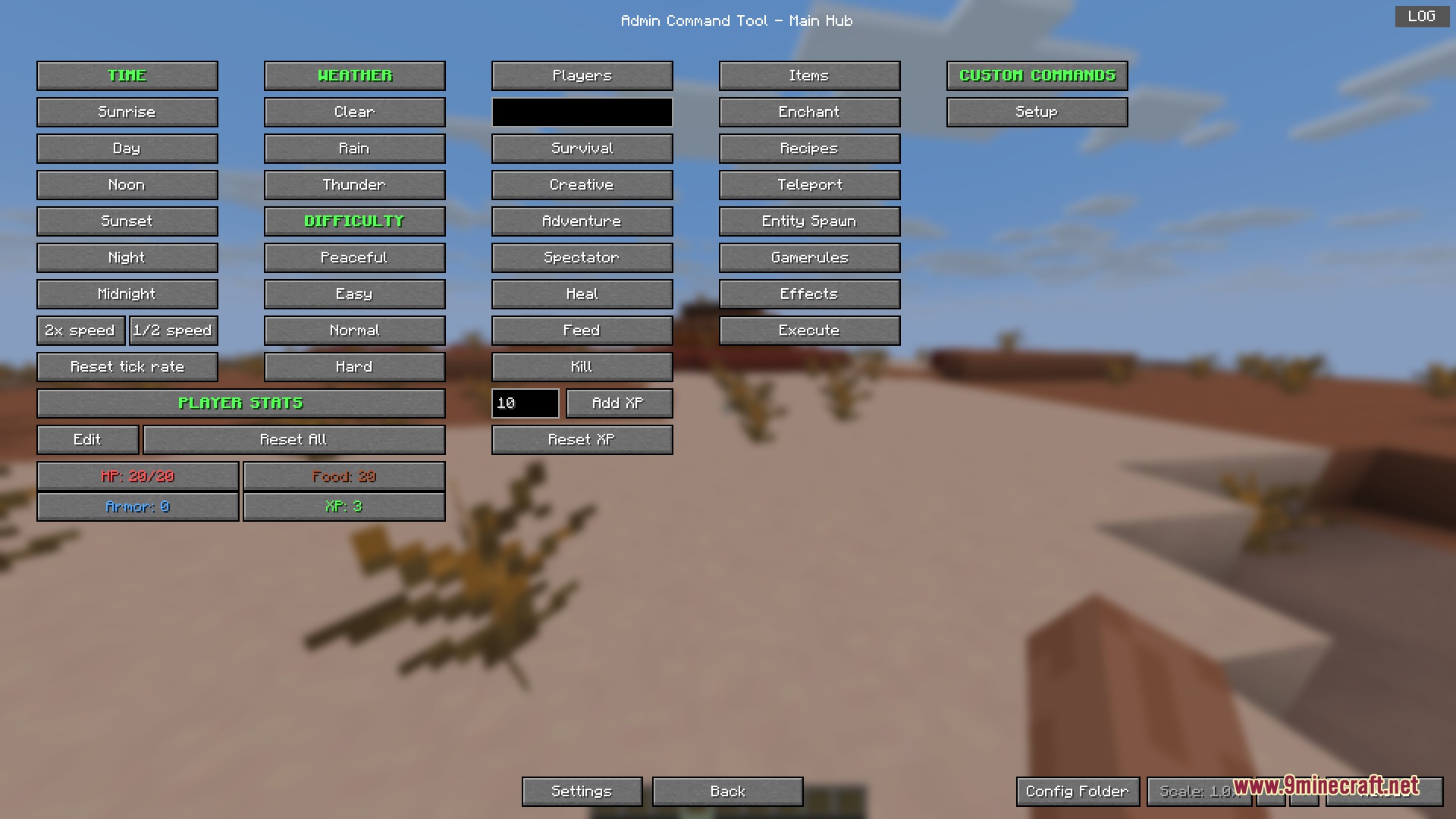 Admin Command Tool Mod (26.2, 1.21.11) – Control Your World Without Typing — screenshot 2