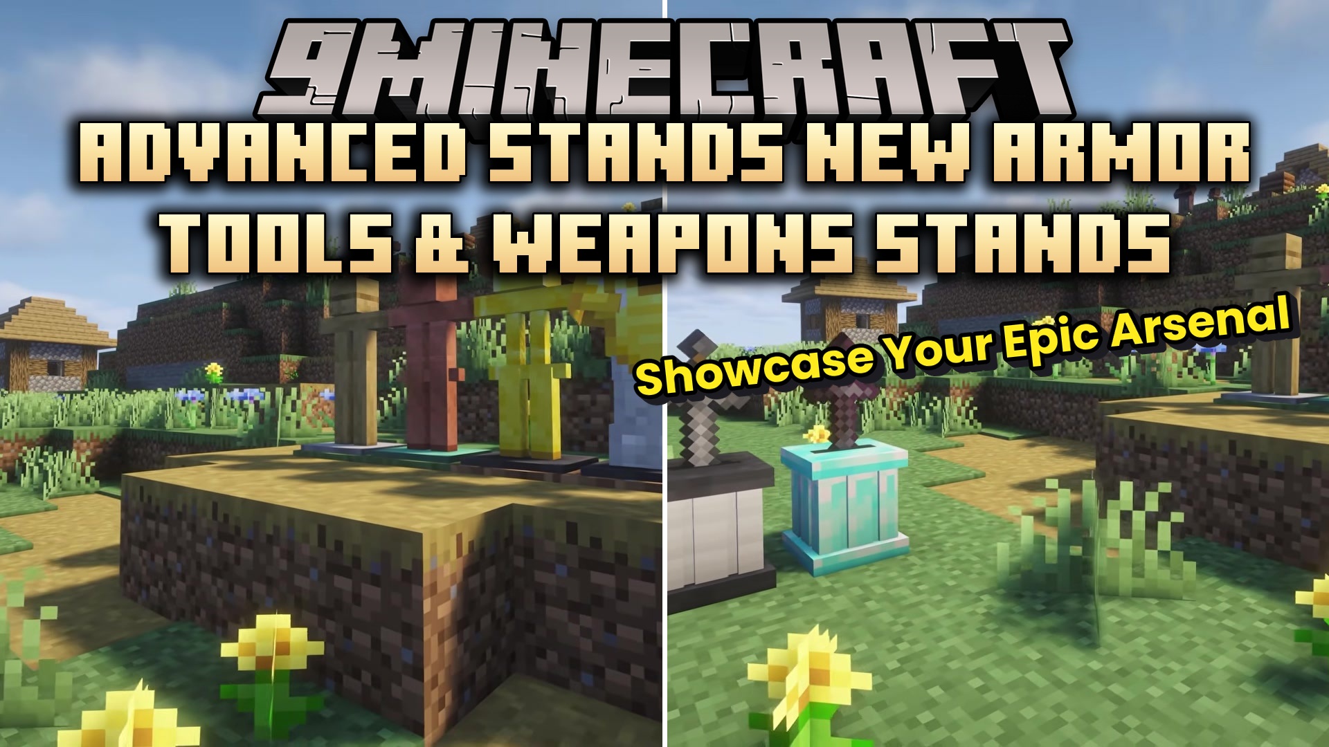 Advanced Stands New Armor Tools & Weapons Stands Mod