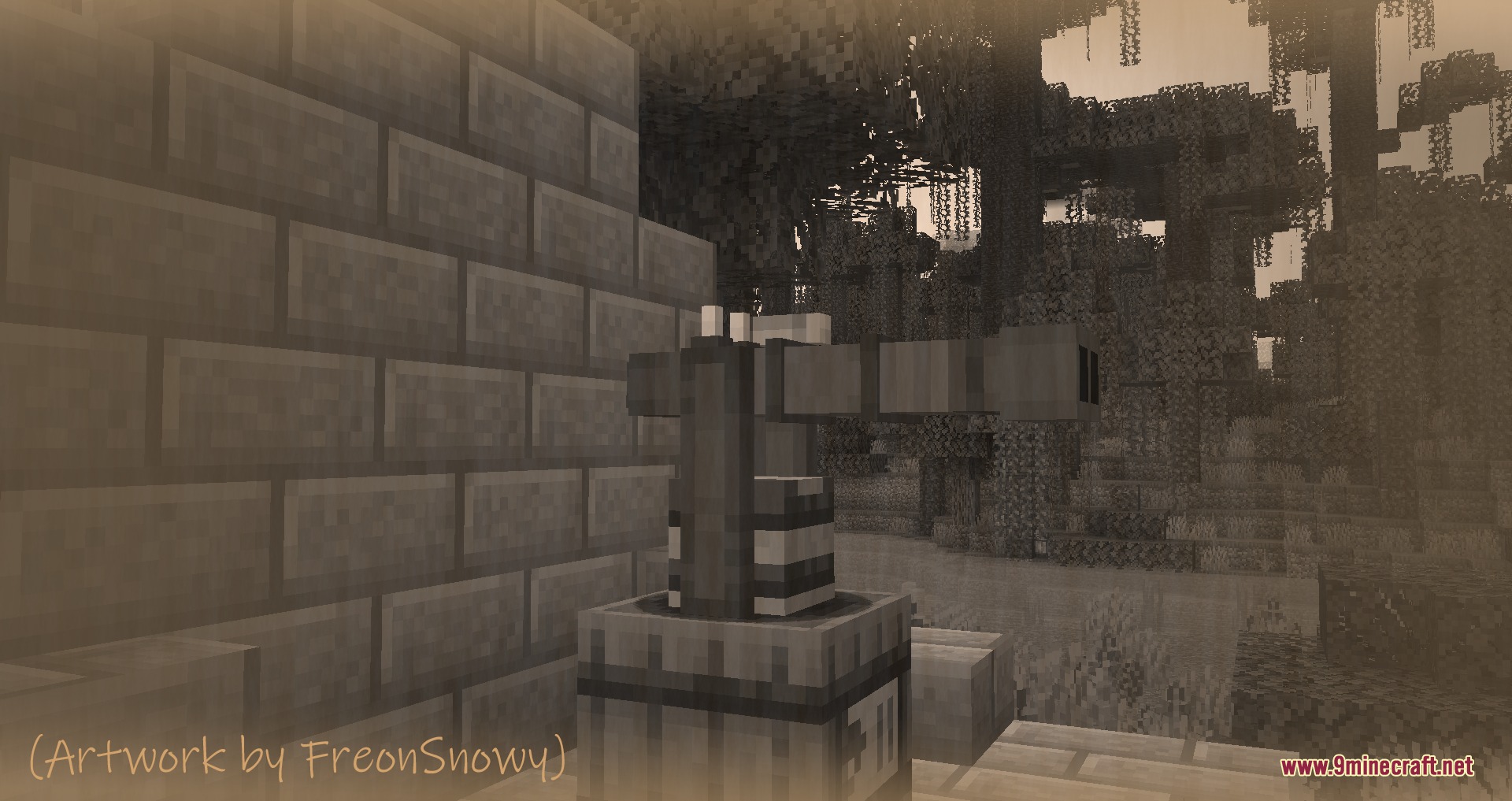Advanced Tower Defense Mod Screenshot 8 A medieval cannon turret mounted on a base near a stone wall