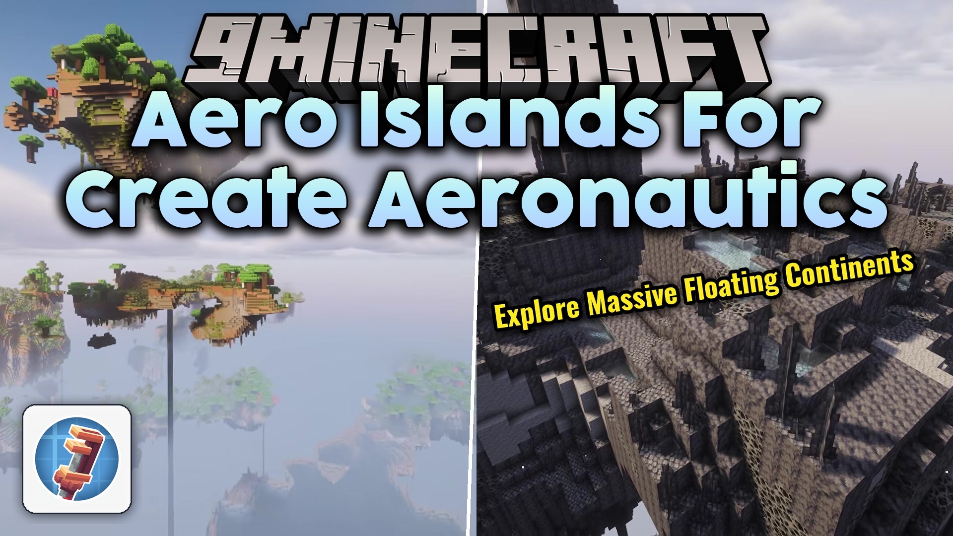 Aero Islands for Create Aeronautics Mod (1.21.1) – Fly Between Giant Floating