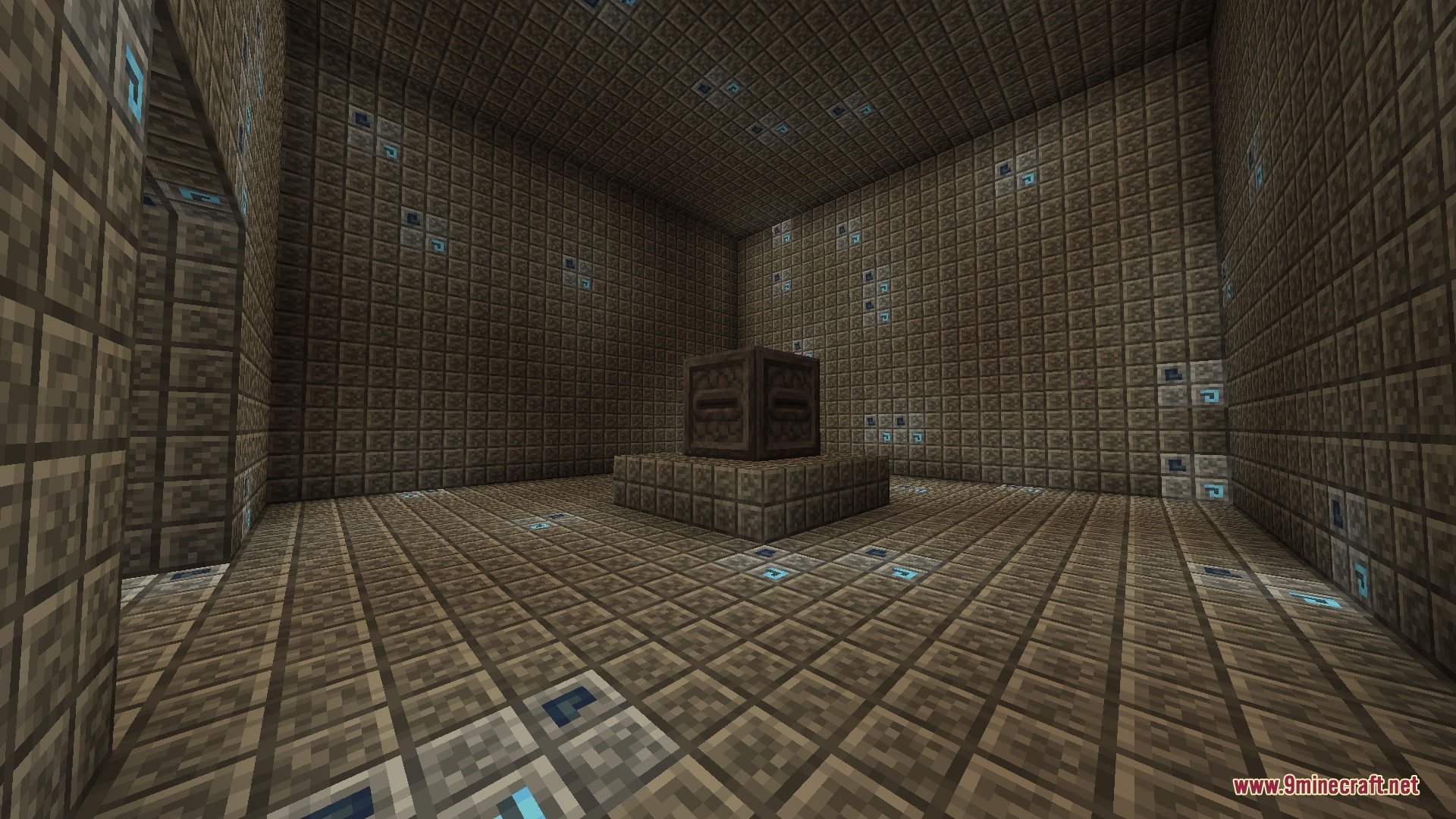 Aether Regenerated Resource Pack Screenshot 3 The Slider Room featuring refreshed textures for the walls and central pedestal