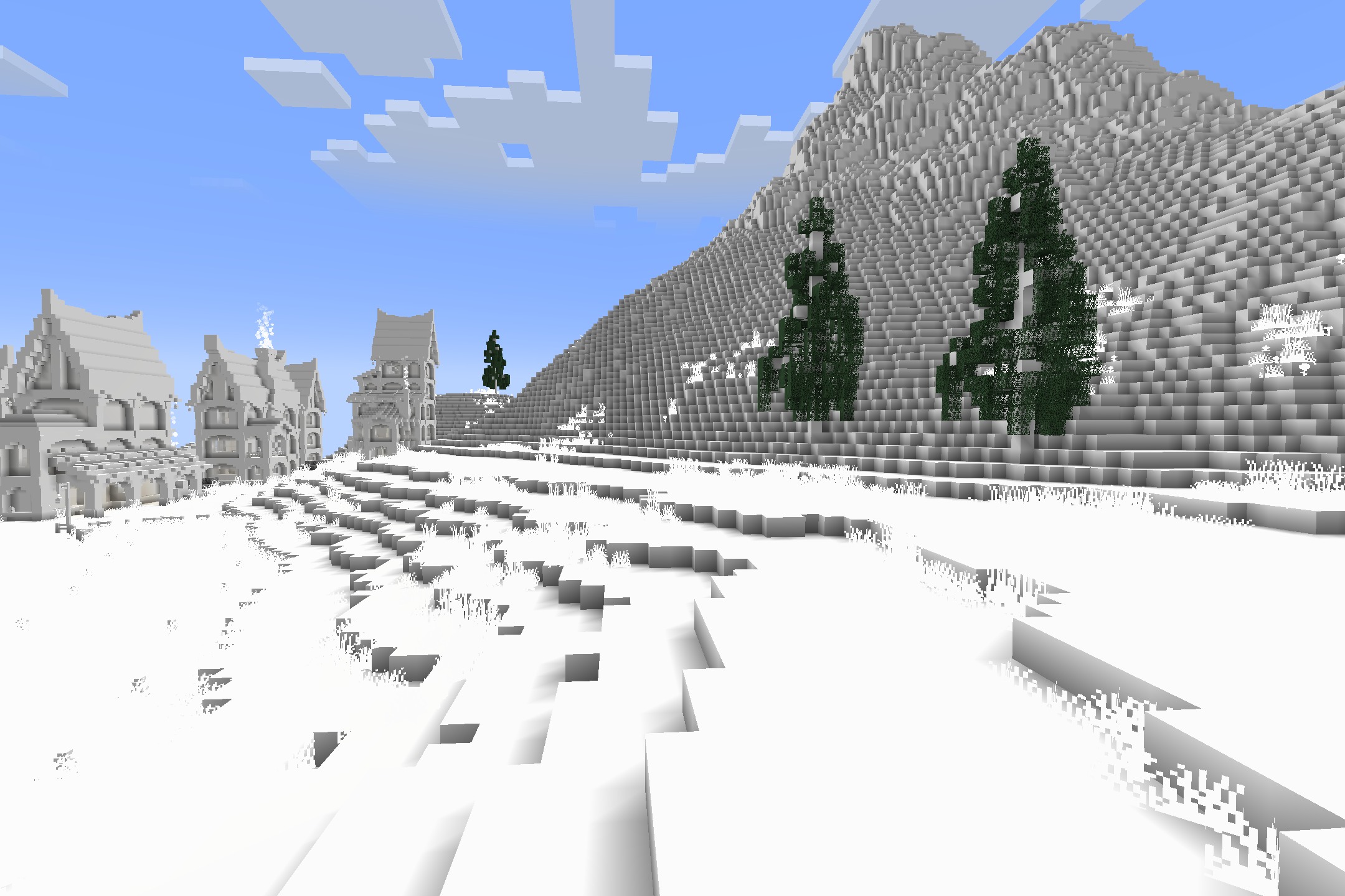 All-White Textures Resource Pack (26.2, 1.20.1) – A Blank White Canvas Survival — screenshot 4