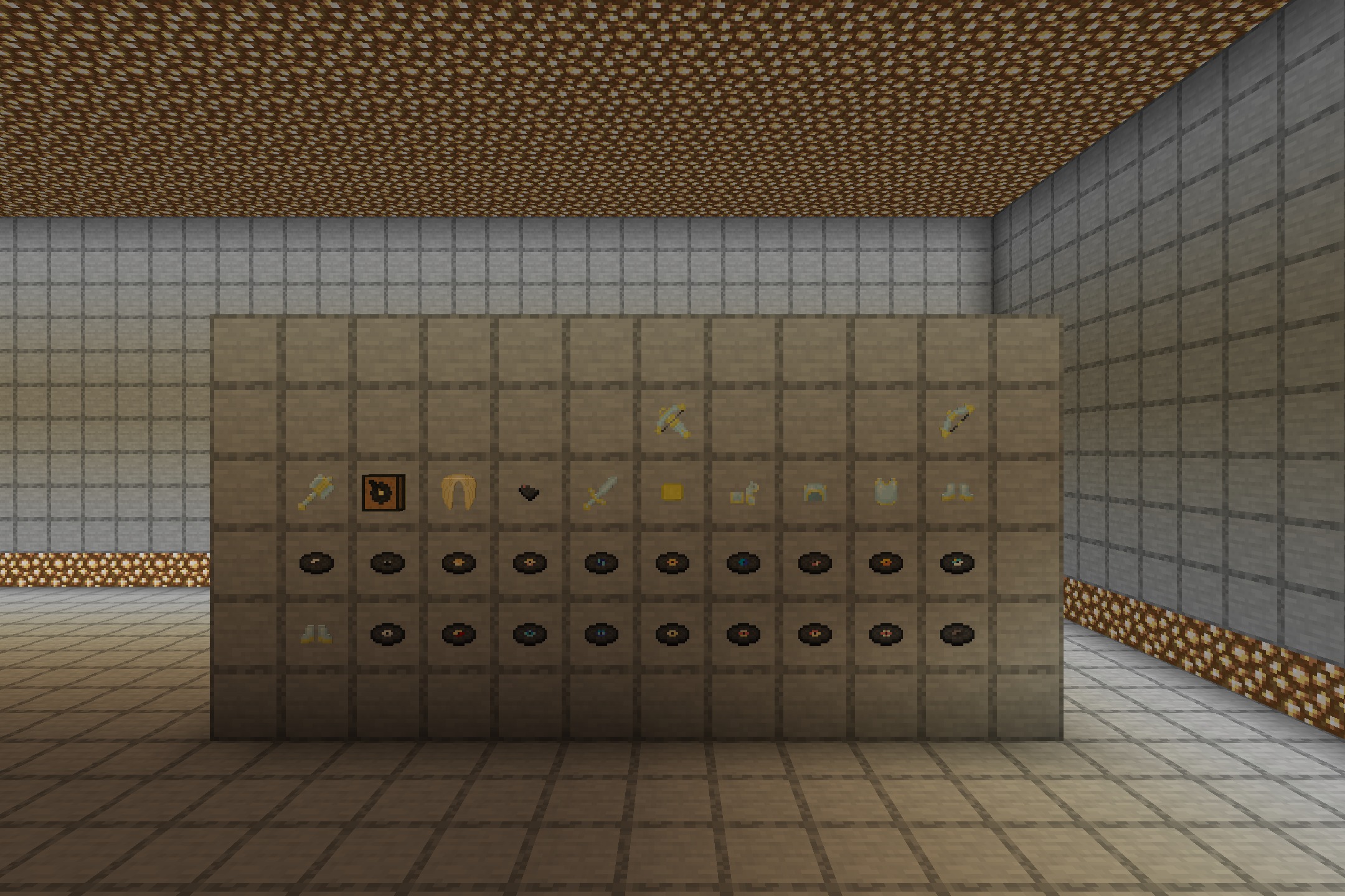 Angel Hare Textures Resource Pack Screenshot 1 Angel Hare Textures Resource Pack updates the look of player armor and discs