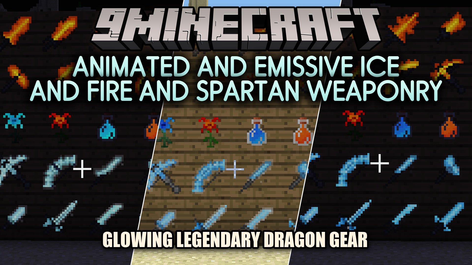 Animated and Emissive Ice and Fire and Spartan Weaponry Resource Pack