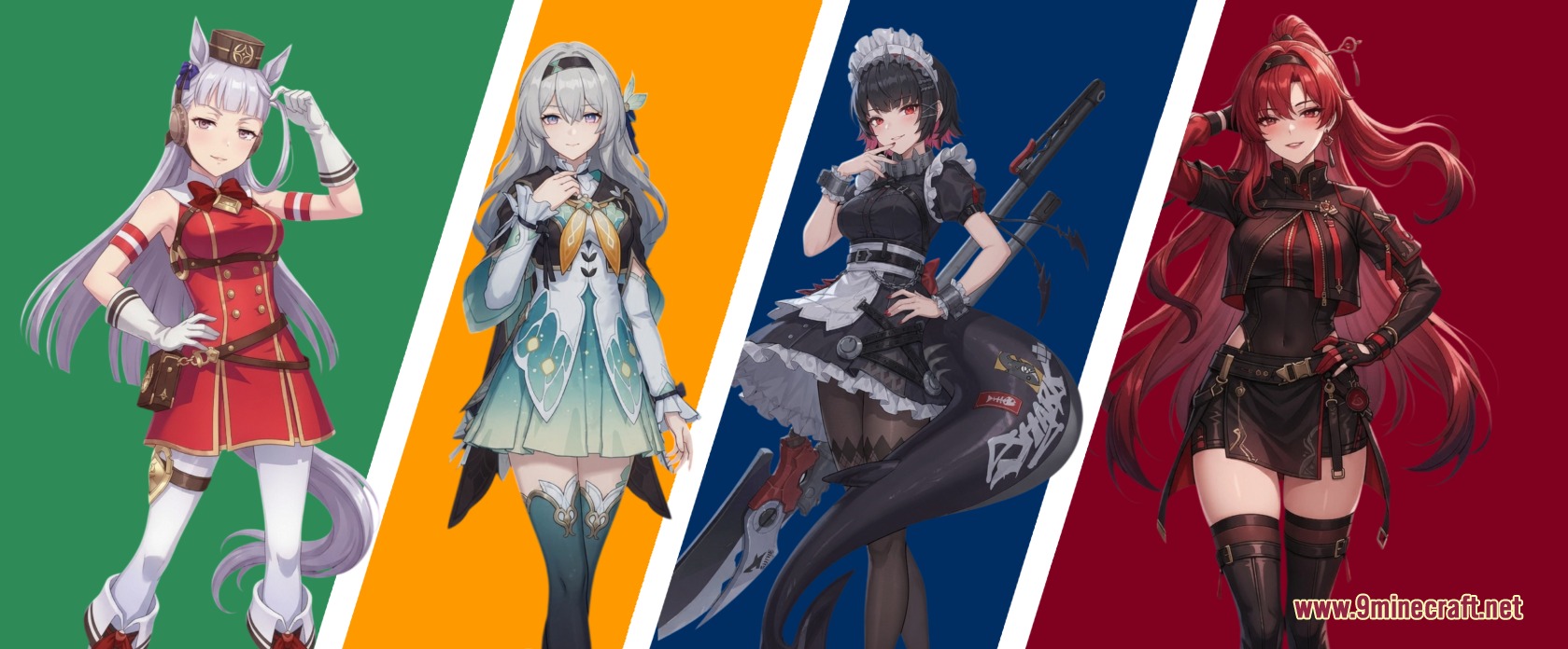 Anime Waifu Totem Resource Pack Screenshot 4 Four anime female