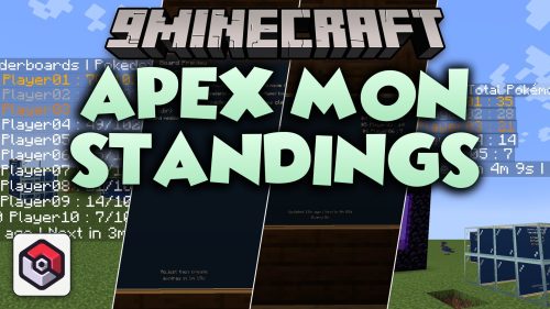 Apex Mon Standings Mod (1.21.1) - Track Live Cobblemon Trainer Rankings