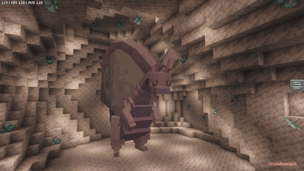 Apex Raid Protocols Data Pack Screenshot 1 A Hisuian Goodra variant stands inside a custom raid den made of calcite
