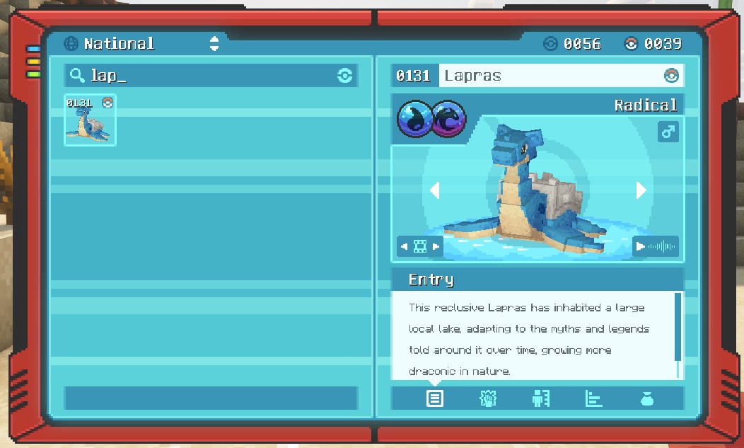 Apex Raid Protocols Data Pack Screenshot 4 The Apex Raid Protocols interface displays a regional Lapras with new types