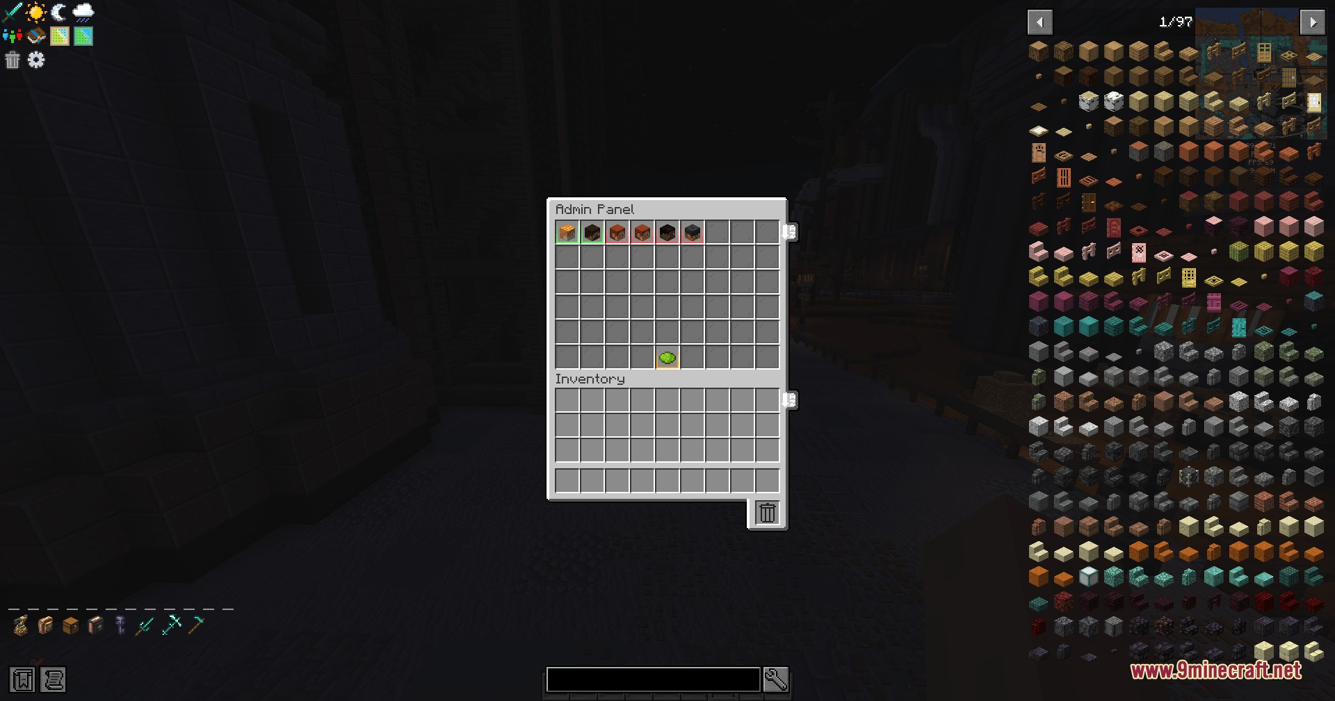 Arcadia Admin Pannel Mod Screenshot 6 The Arcadia Admin Panel menu displaying player heads for easy server management