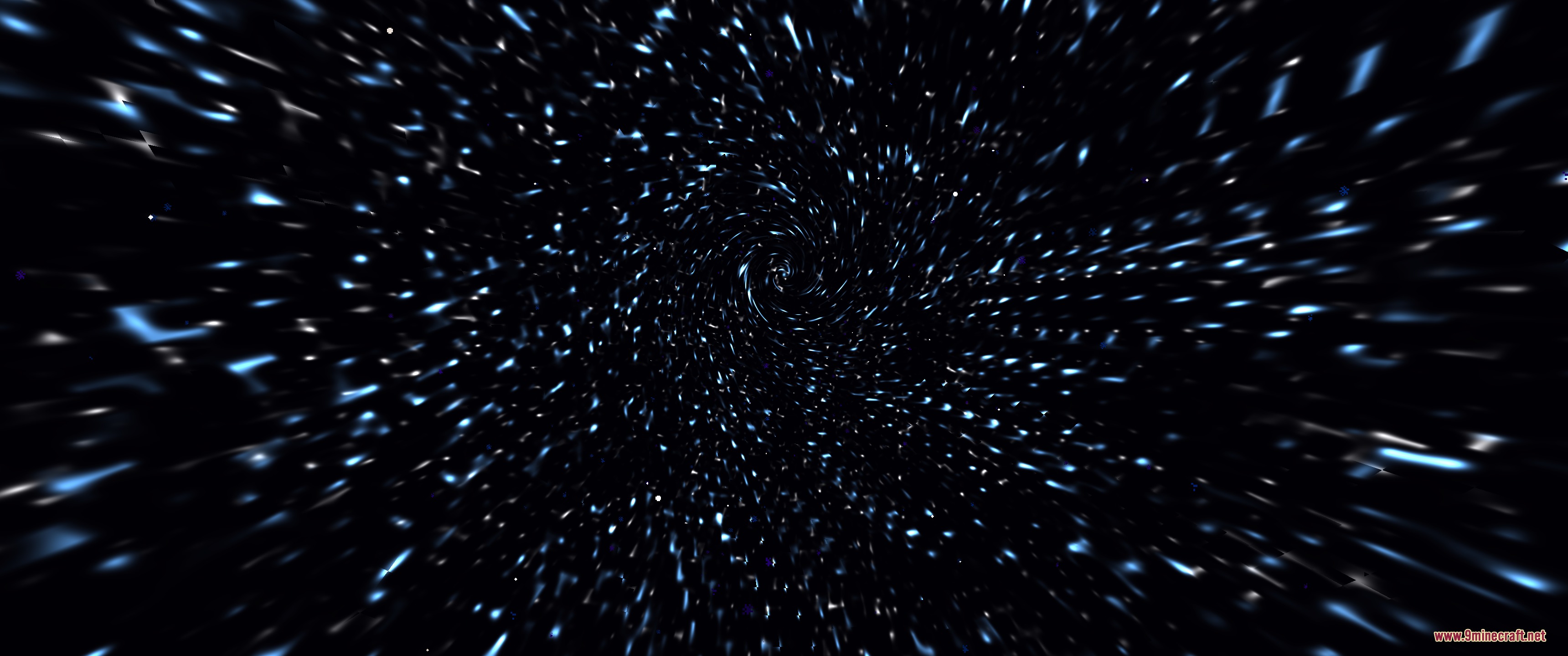 Arcana Concept Mod Screenshot 6 Swirling blue and white particles forming a magical vortex in the void