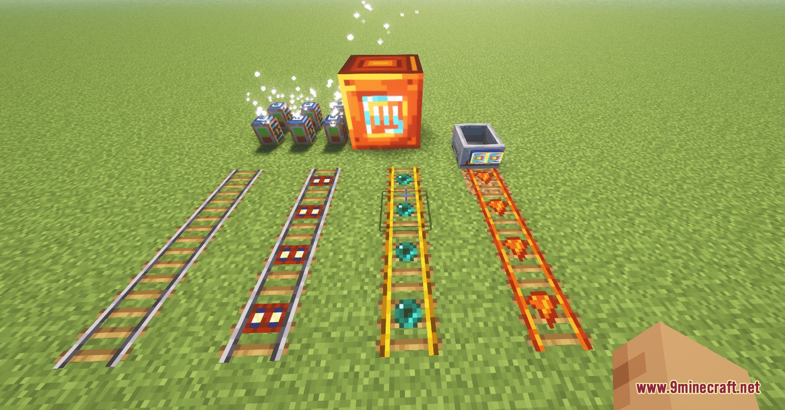 Arcane Logic Circuits Mod Screenshot 4 New rail types and power blocks from the Arcane Logic Circuits mod