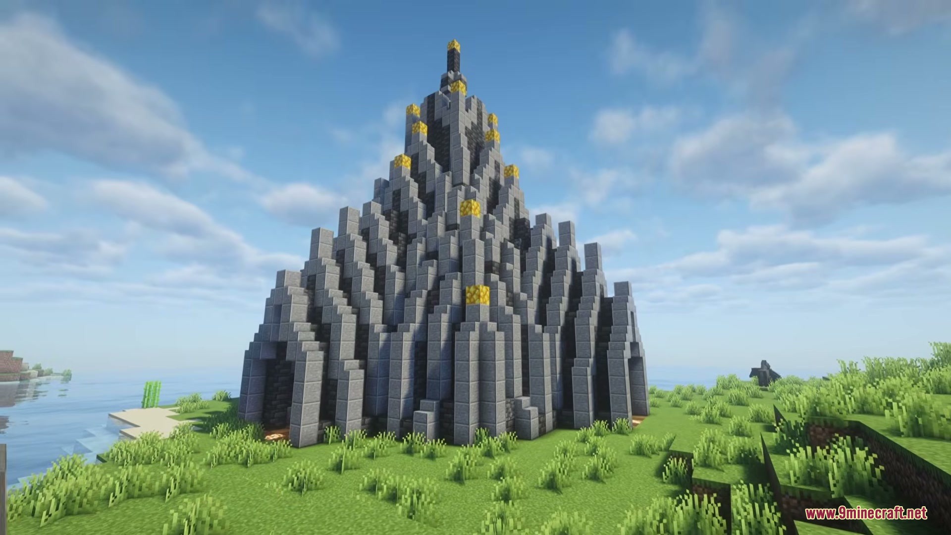 Arcane Path Divergence Mod Screenshot 5 A large stone temple from Arcane Path Divergence stands on a grassy field