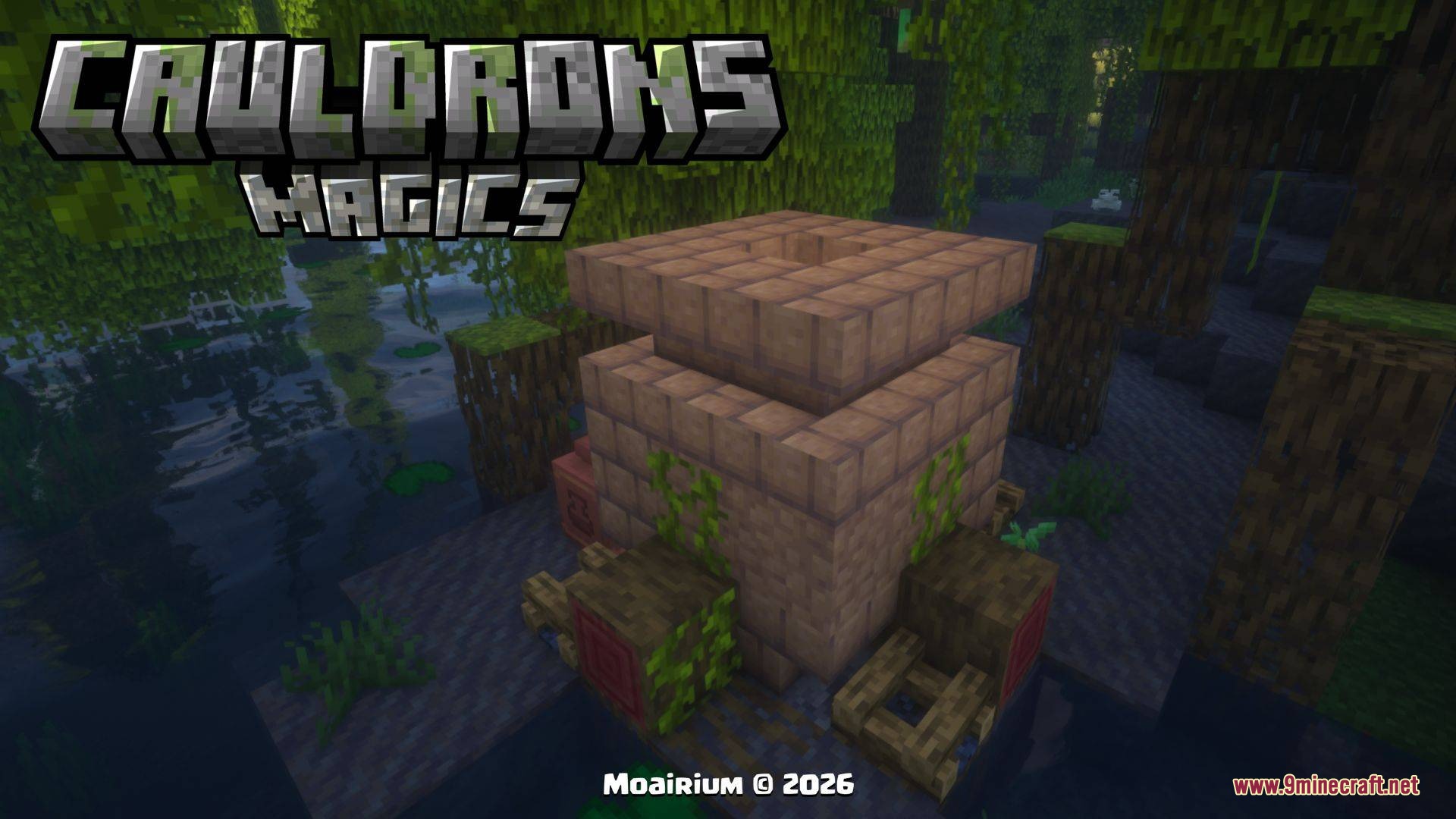 Arcane Vessel Monoliths Mod Screenshot 8 A mud brick vessel monument rising from a murky mangrove swamp