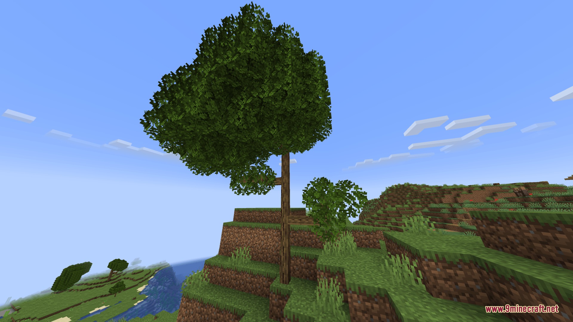 Artemis' Thin Logs Mod Screenshot 1 Artemis Thin Logs mod generates natural trees with skinny wooden trunks in Minecraft