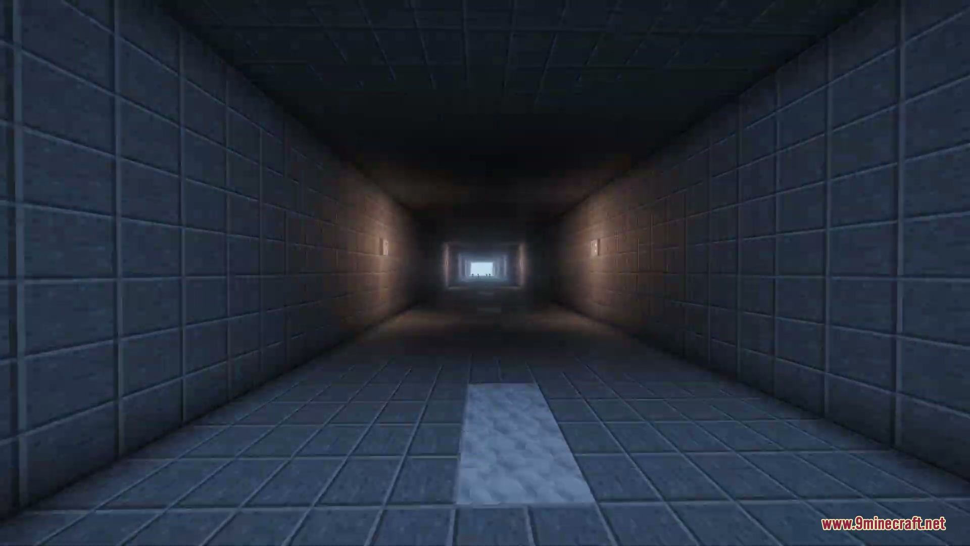 Asphalt Horizon Mod Screenshot 5 An automatically generated tunnel cutting through a high mountain in Minecraft