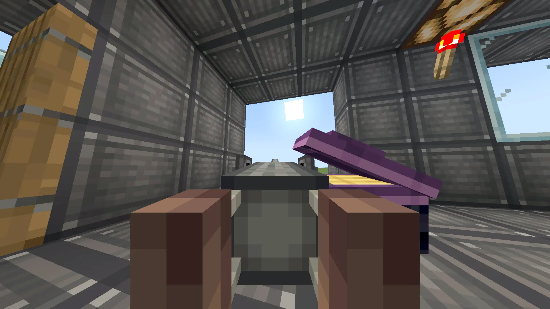 At56 Thunderflier Schematic Screenshots 2 First person perspective looking out the open hatch of a military helicopter