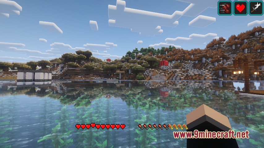 Auto Hide HUD Mod (26.2, 1.21.1) – Keep Your Screen Clear Until You Take Damage — screenshot 2