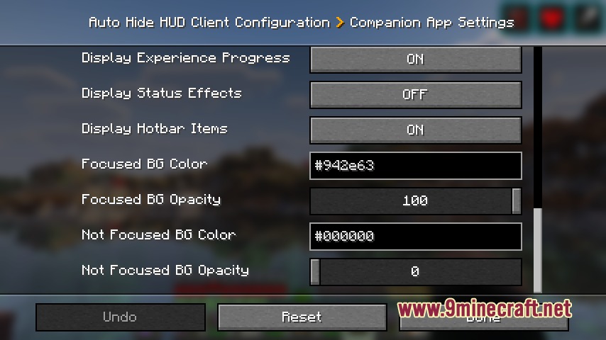 Auto Hide HUD Mod (26.2, 1.21.1) – Keep Your Screen Clear Until You Take Damage — screenshot 6