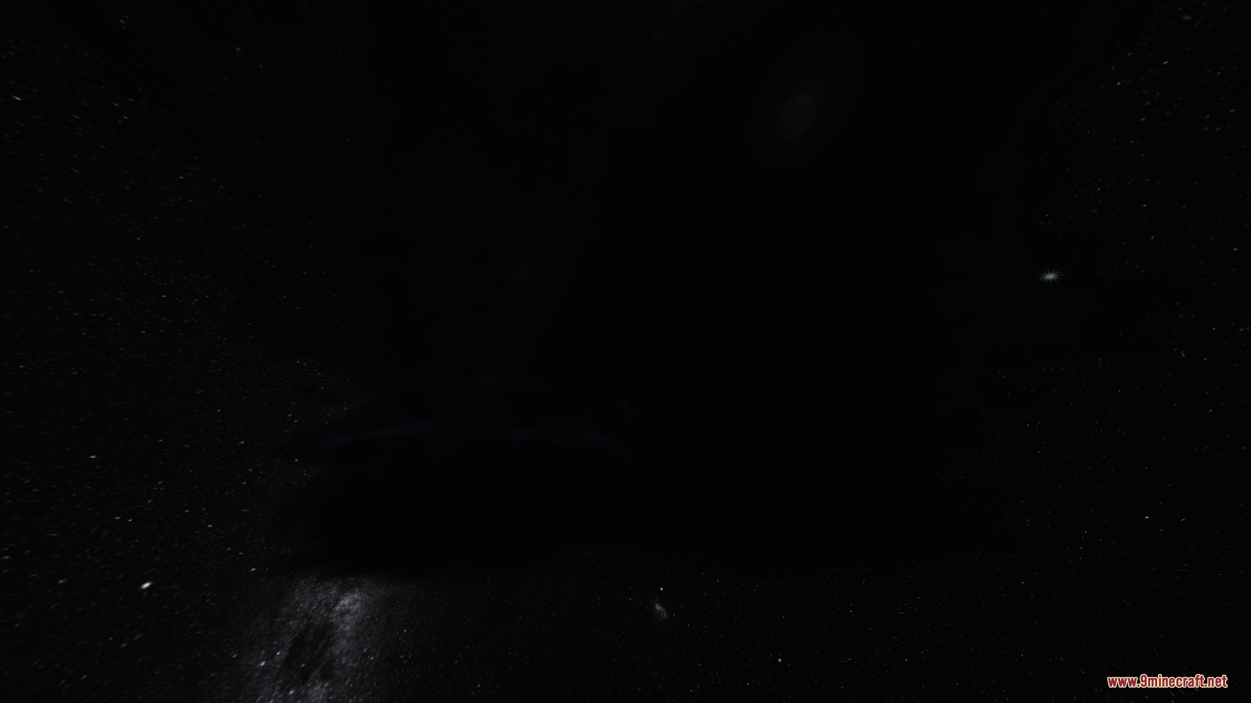 Autumn's Realistic Clouds Resource Pack Screenshot 4 A dark night sky with faint stars and a massive storm silhouette