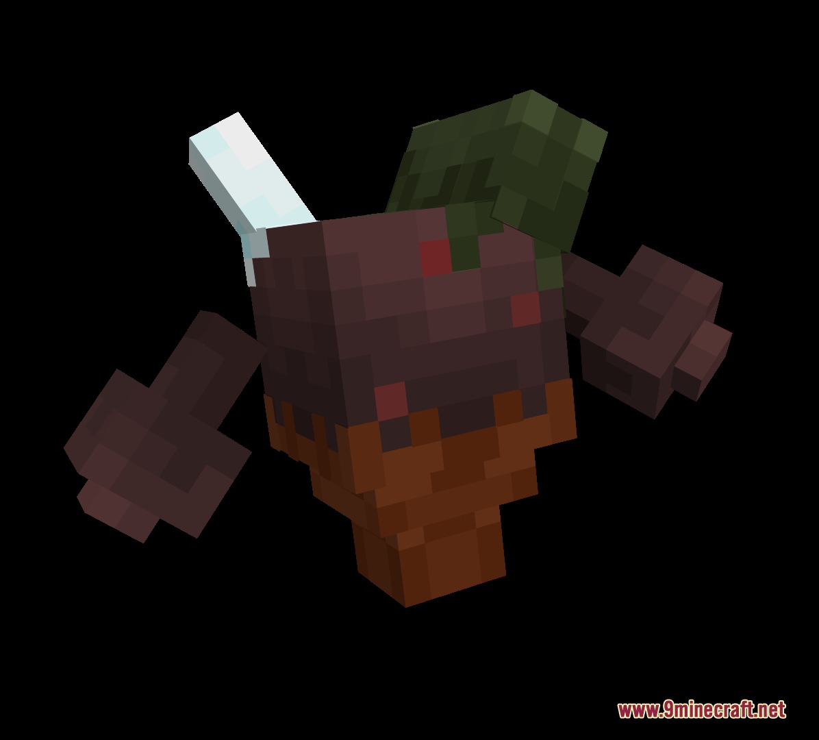 Baby Legends Cobblemon Mod Screenshot 3 A small brown rocky creature with green leaves on its head