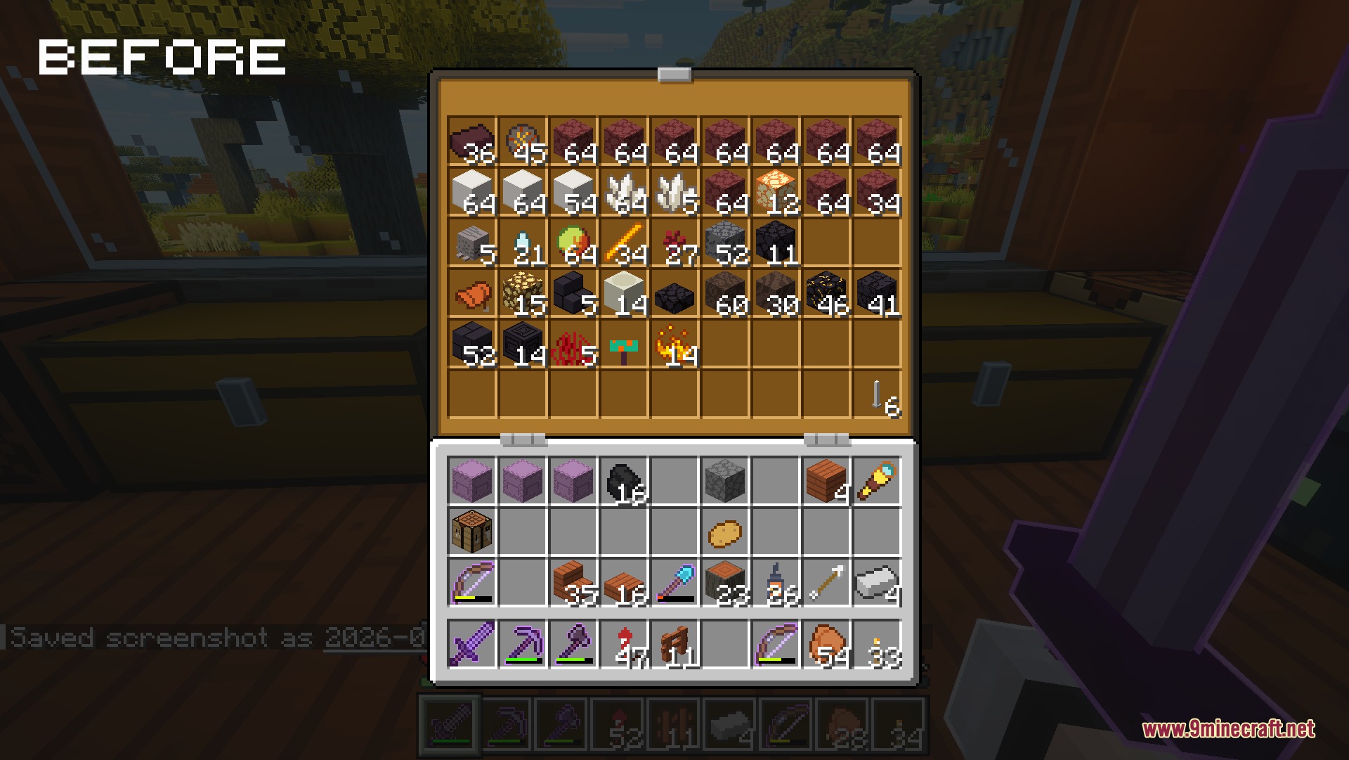 Bare Bones 2D Block Items Resource Pack Screenshot 5 Minecraft inventory screen showing various blocks in their original three dimensional model form