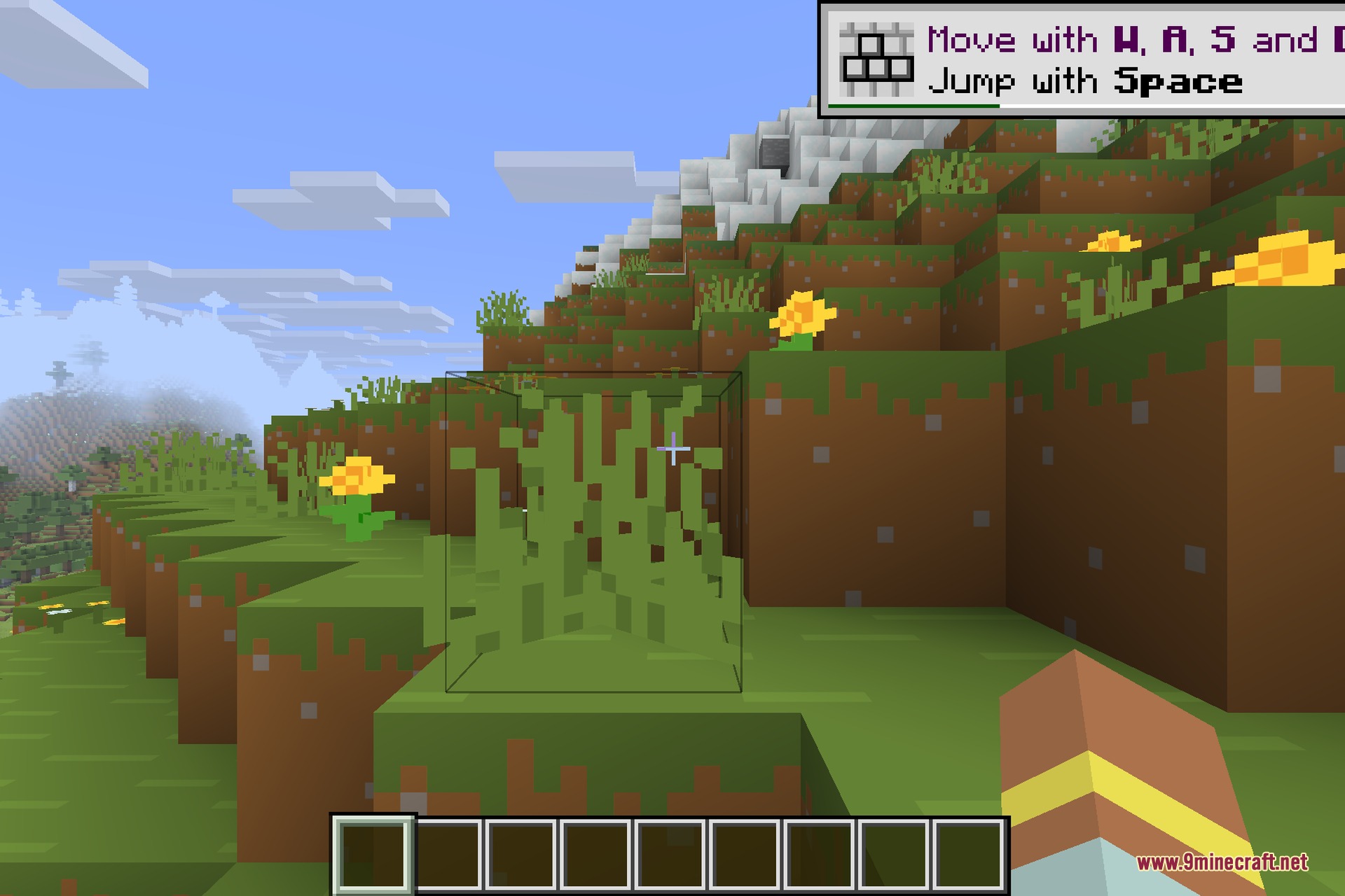 A Bare Bones hillside showing the clean, trailer-style textures