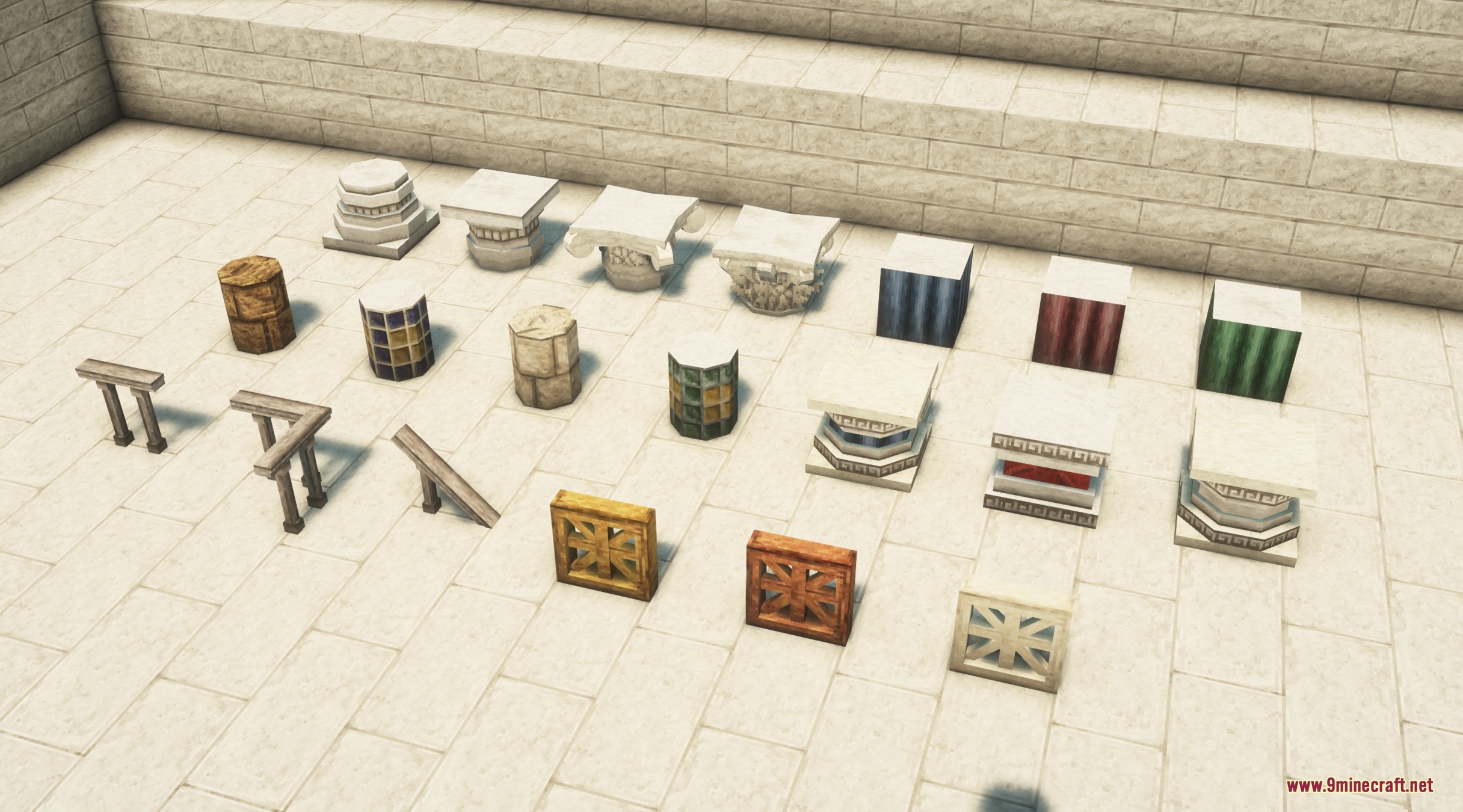 Believe Mod Screenshot 8 Various architectural blocks and pillars for building detailed medieval castles