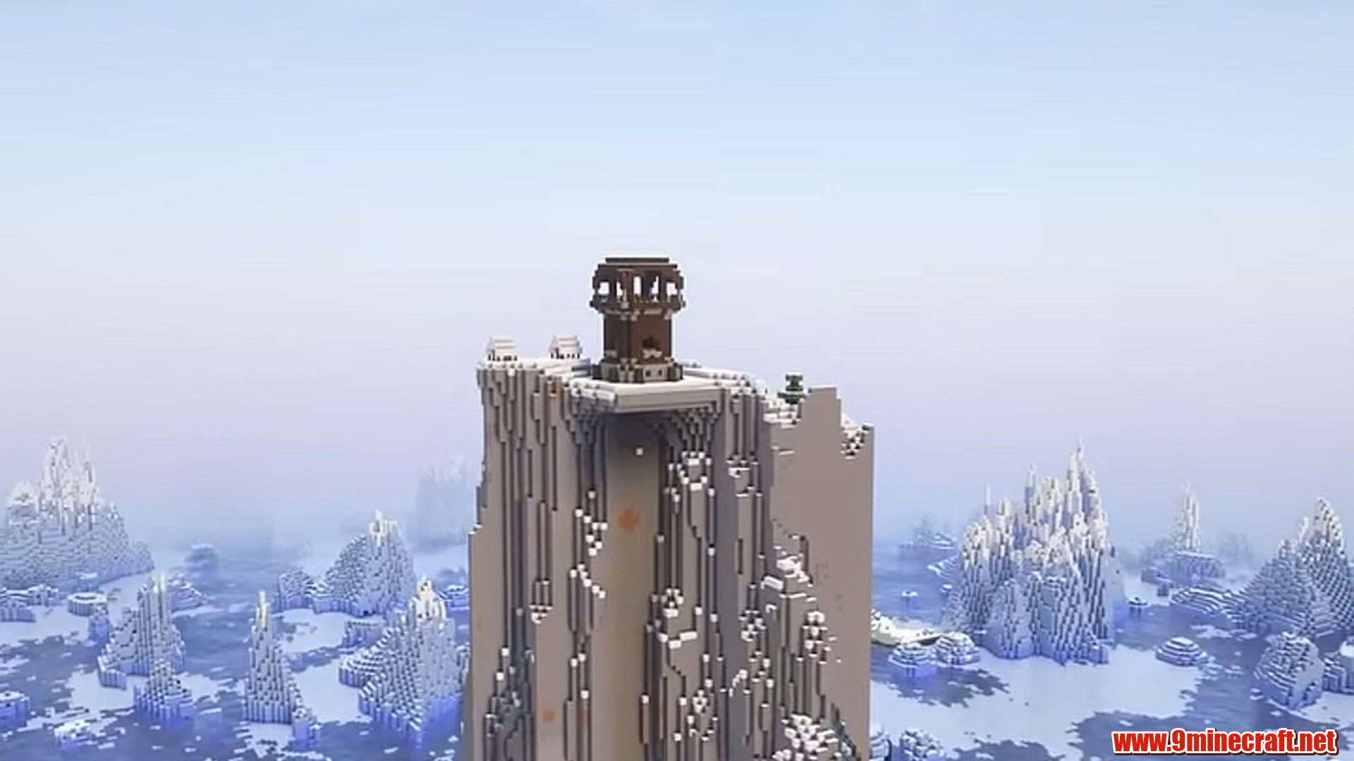 Snowy Outpost Pillar in Minecraft seed 6942699686470472950