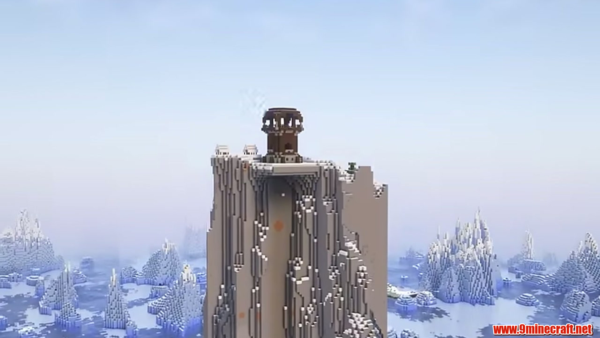 Second landscape view of Snowy Outpost Pillar