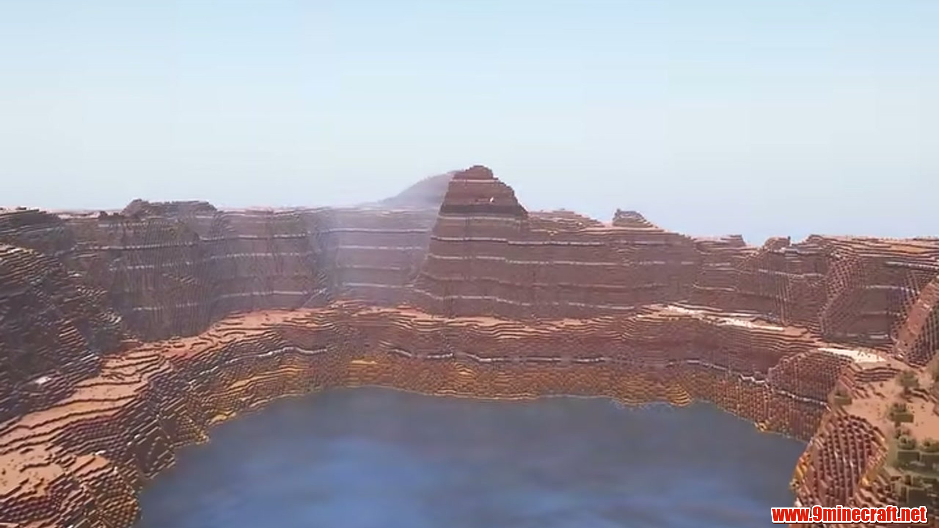 Badlands Crater Lake in Minecraft seed 6942694270207725667