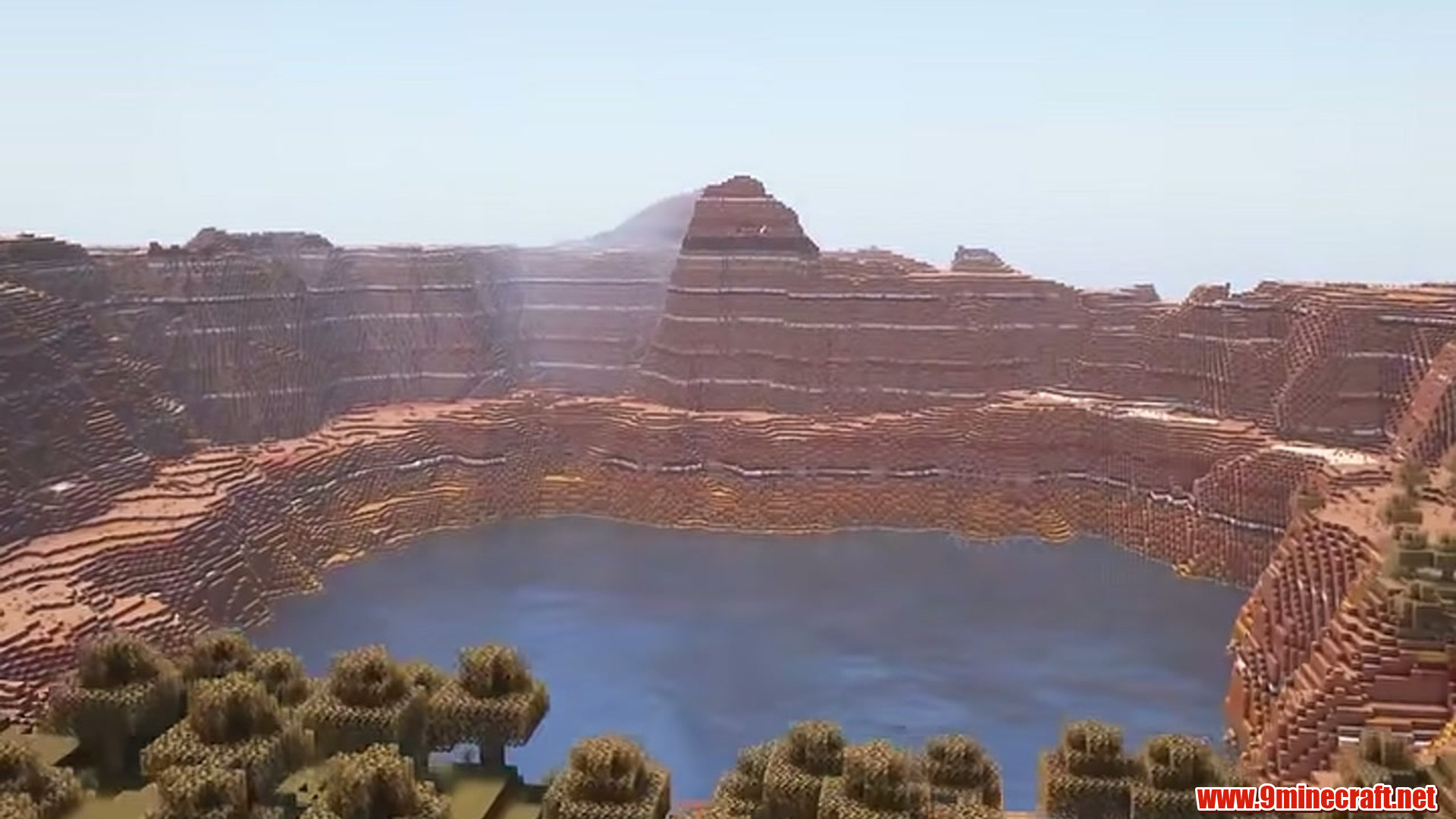 Second landscape view of Badlands Crater Lake
