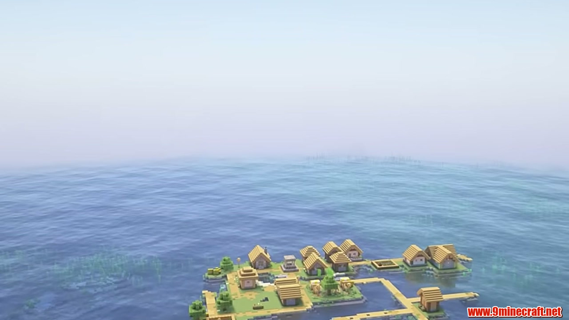 Ocean Village Island in Minecraft seed 6942694271881700206