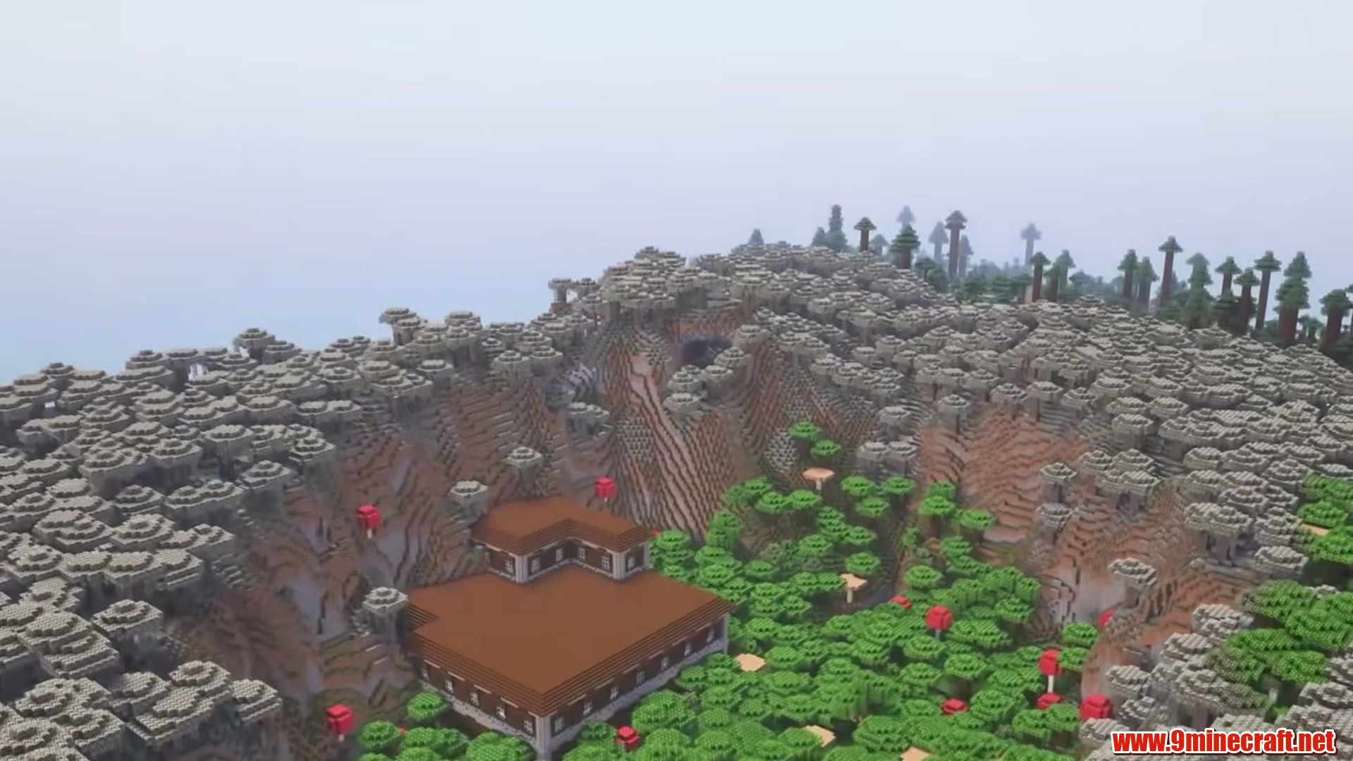 Second landscape view of Mansion in Mushroom Mountain Bowl