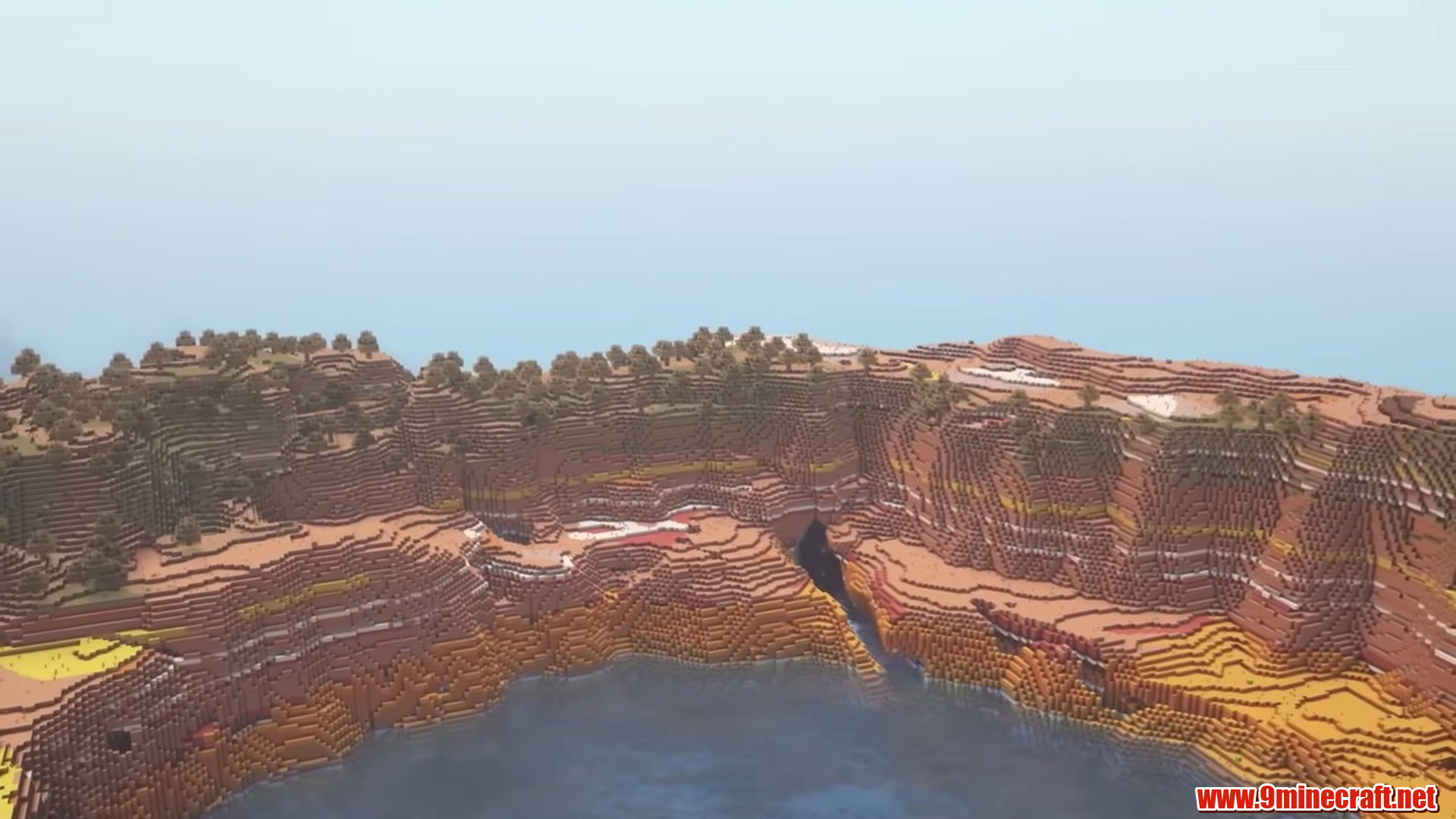 Second landscape view of Badlands Crater Lake
