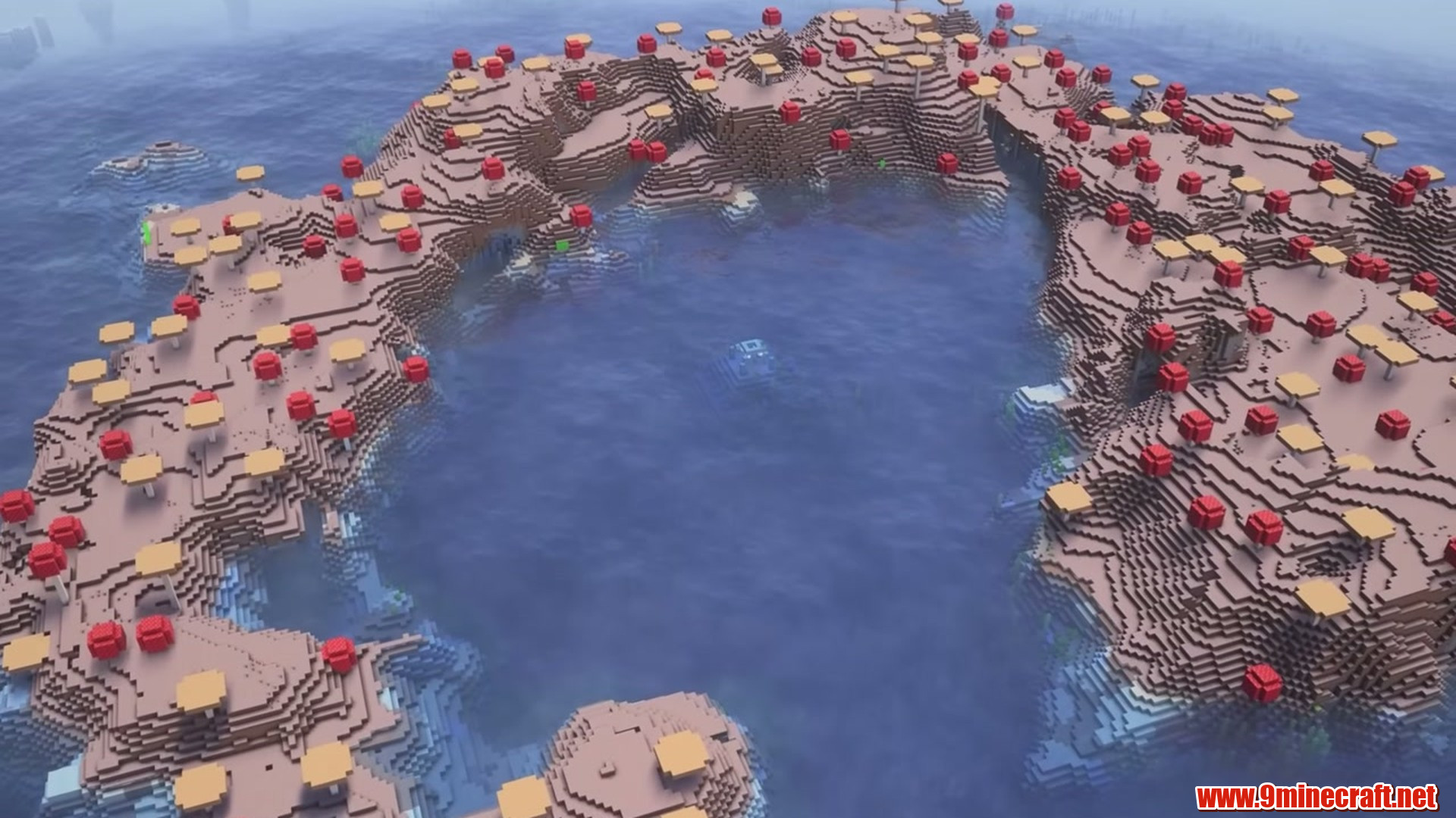 Mushroom Ring Lagoon in Minecraft seed 694201964777389658