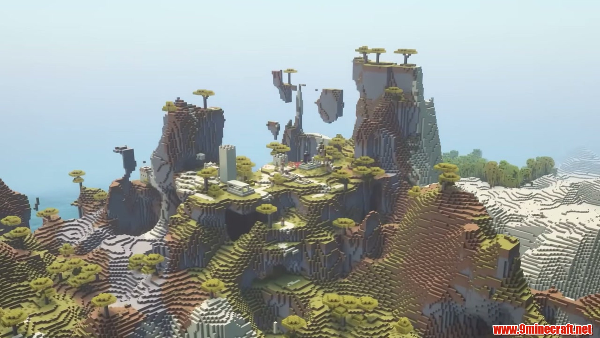 Second landscape view of Floating Savanna Monoliths