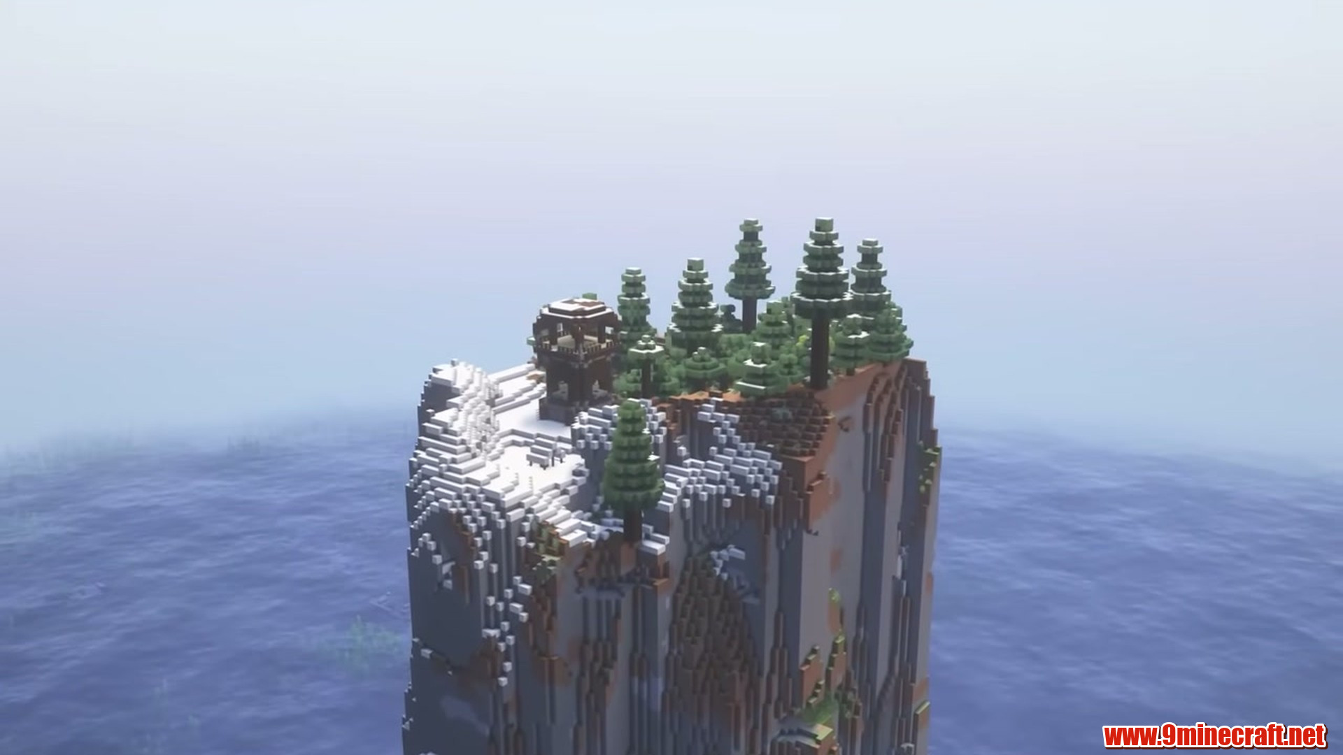 Second landscape view of Snowy Pillar Outpost