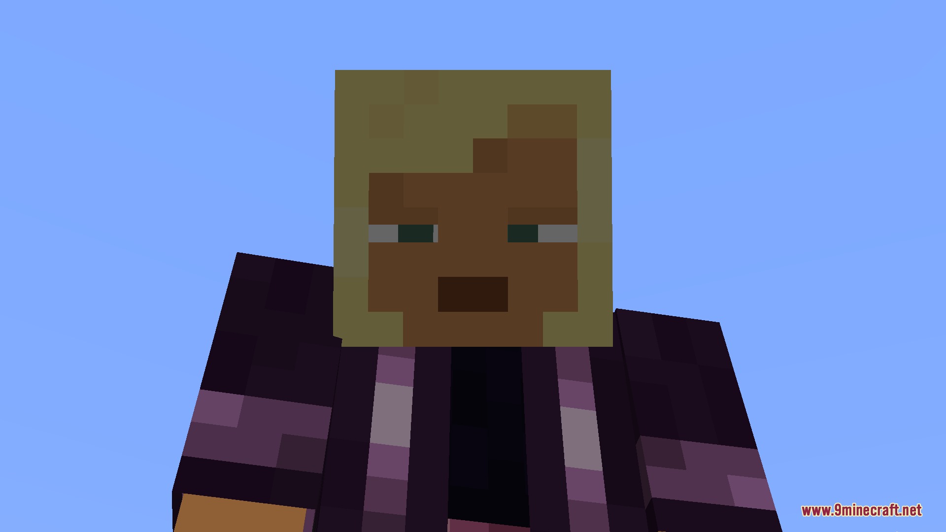 Better Expressions Resource Pack Screenshot 3 Close up of character face showing blinking eyes from Better Expressions pack