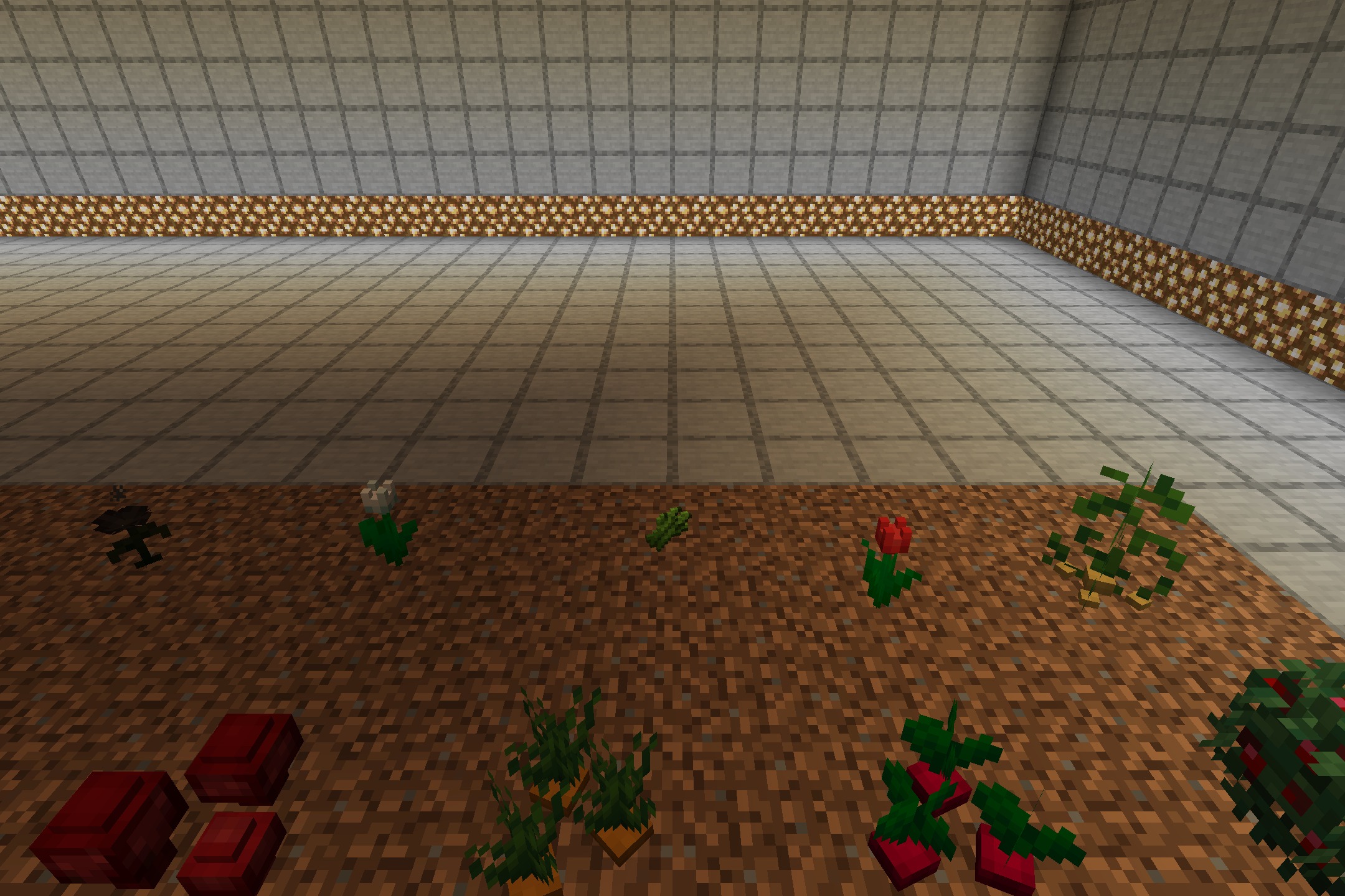 Better Farm - Heycronus Resource Pack Screenshot 2 Close up view of 3D carrot and beetroot crops in Minecraft